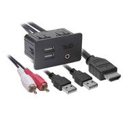 Axxess AXFD-USB, USB/AUX/HDMI Knockout Replacement Panel - Ford 2015-2016