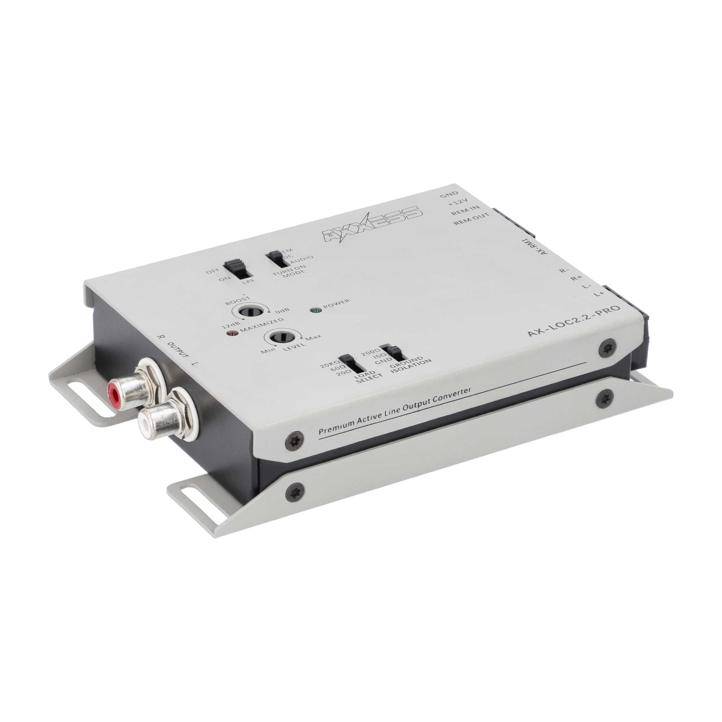Axxess AX-LOC2.2-PRO, 2CH Active Line Output Converter with Bass Boost