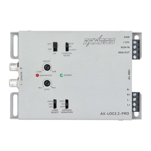 Axxess AX-LOC2.2-PRO, 2CH Active Line Output Converter with Bass Boost