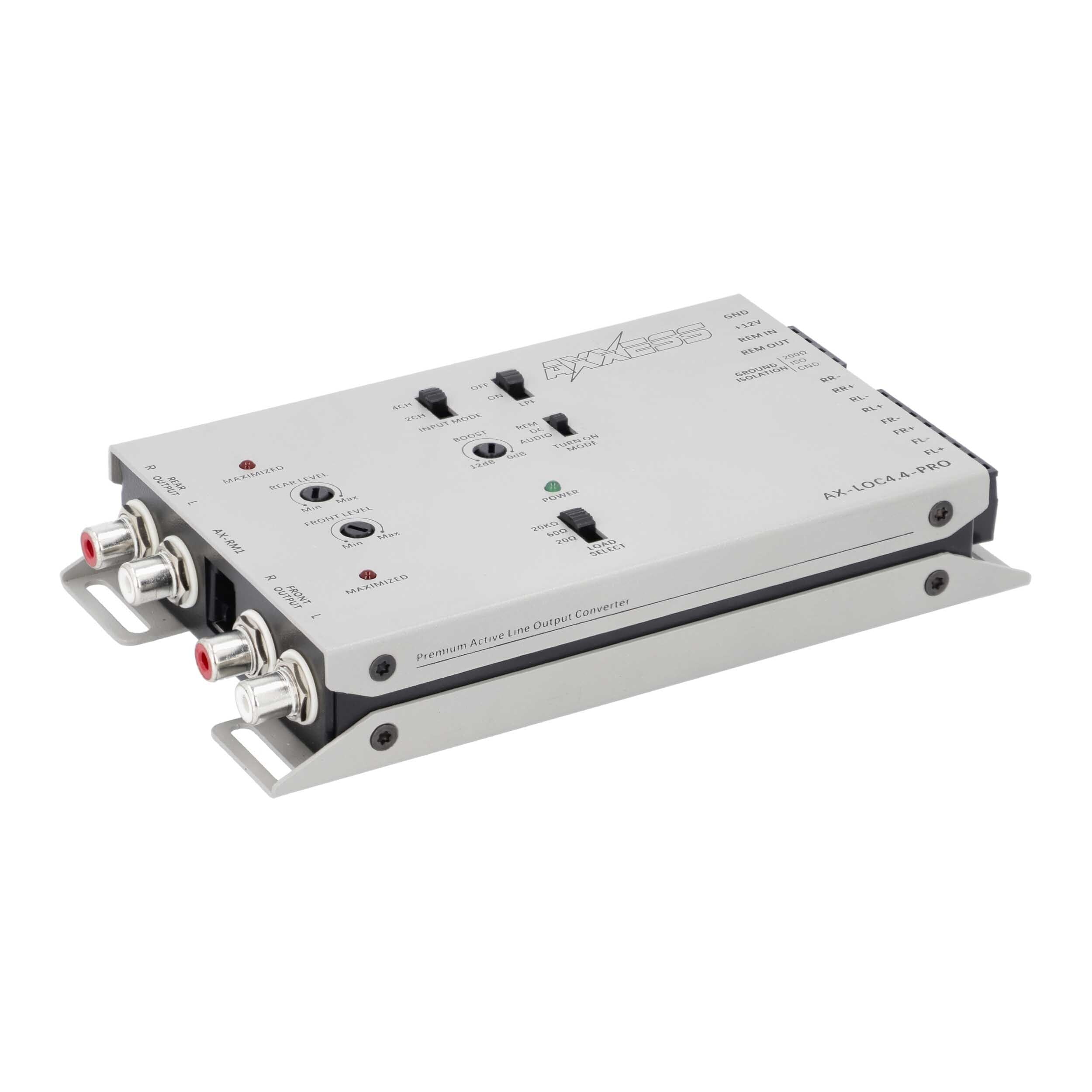 Axxess AX-LOC4.4-PRO, 4CH Active Line Output Converter with Bass Boost