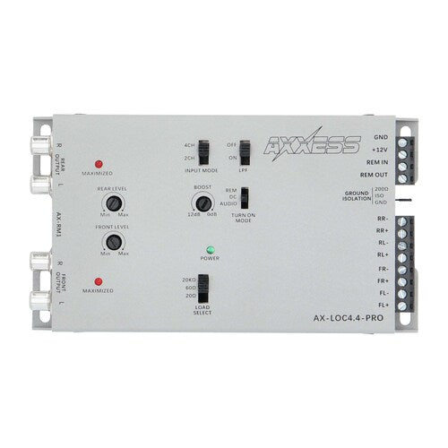 Axxess AX-LOC4.4-PRO, 4CH Active Line Output Converter with Bass Boost