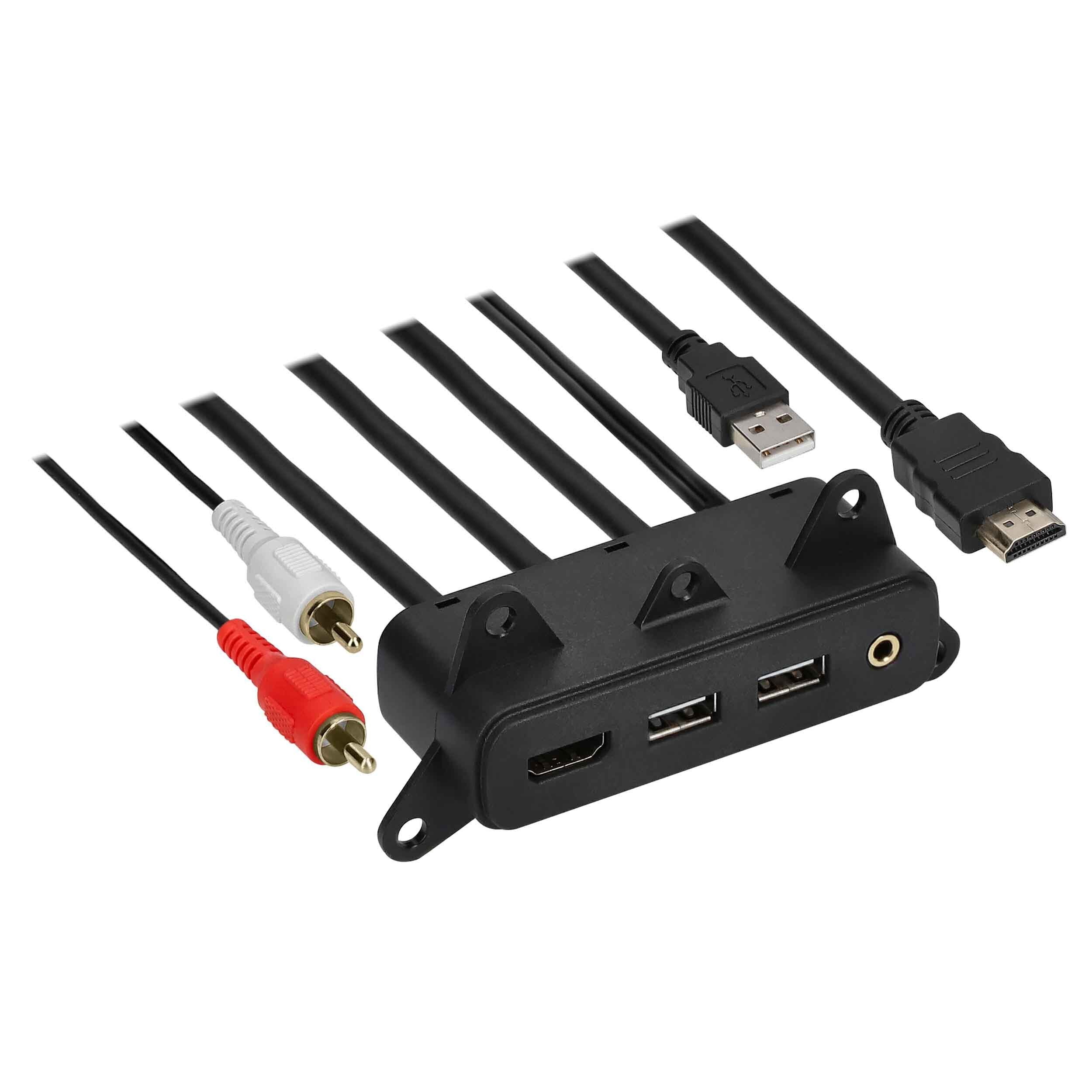 Axxess AXUSB-CH2, USB/AUX/HDMI Replacement Panel 3 Feet - Chrysler/Dodge/Jeep