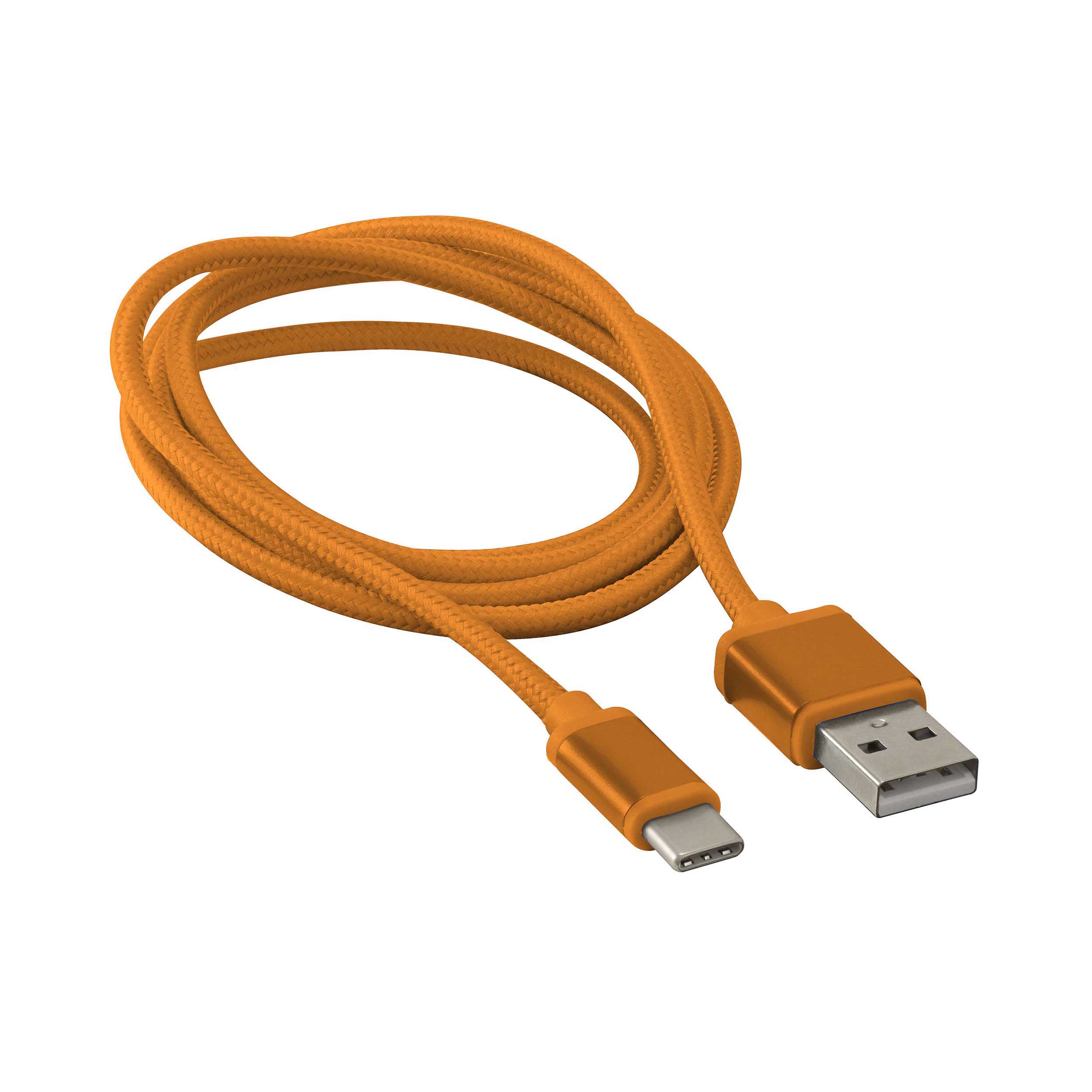 Axxess AXUSBC-OR, USB-C Replacement Cable - 3 Ft Orange