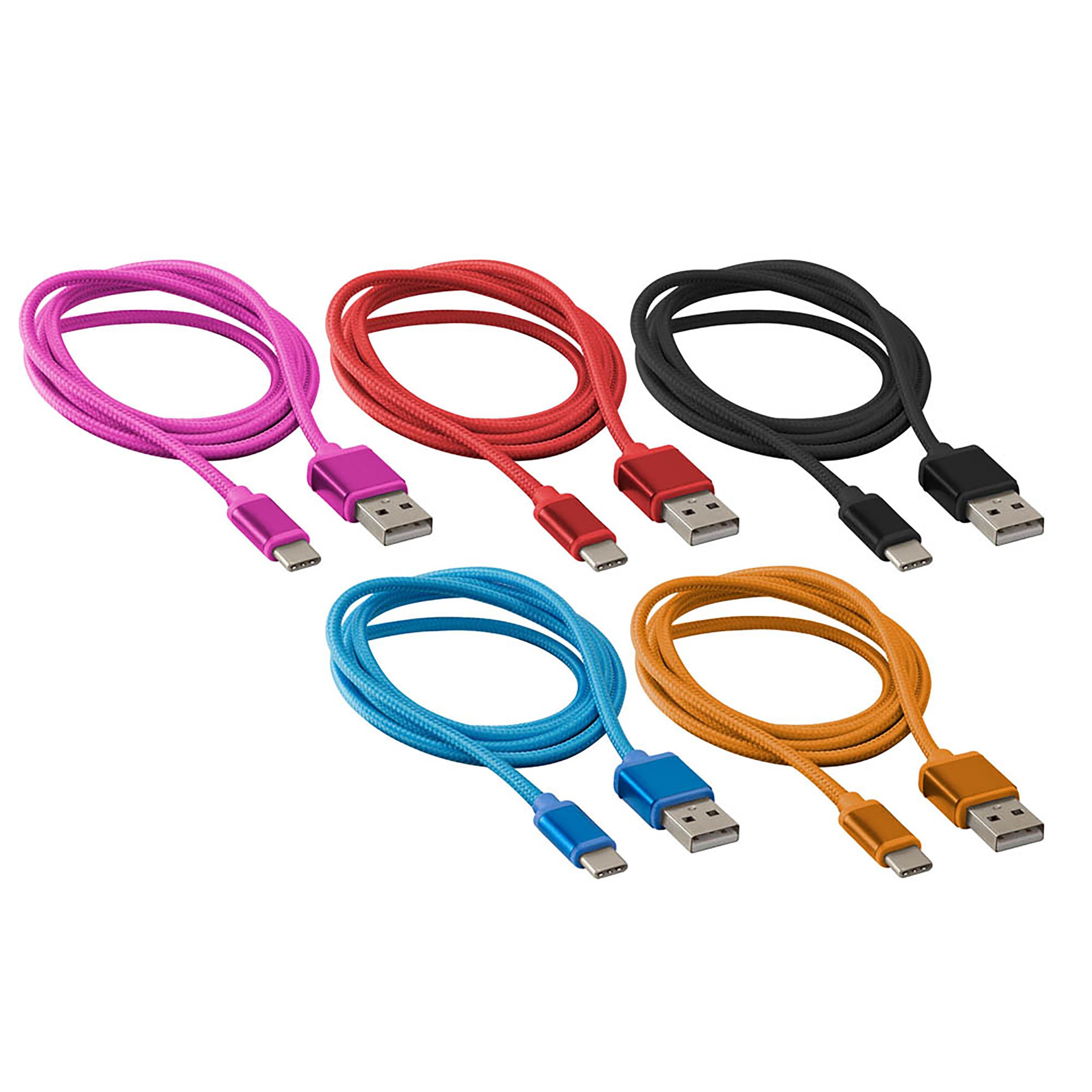 Axxess AXUSBC-OR, USB-C Replacement Cable - 3 Ft Orange
