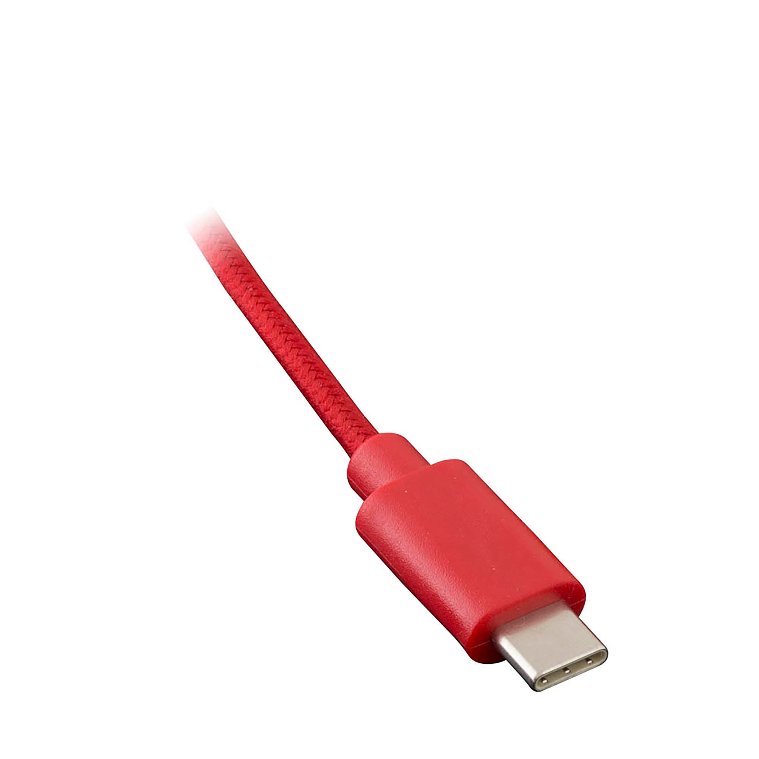 Axxess AXUSBC-RD, USB-C Replacement Cable - 3 Ft, Red