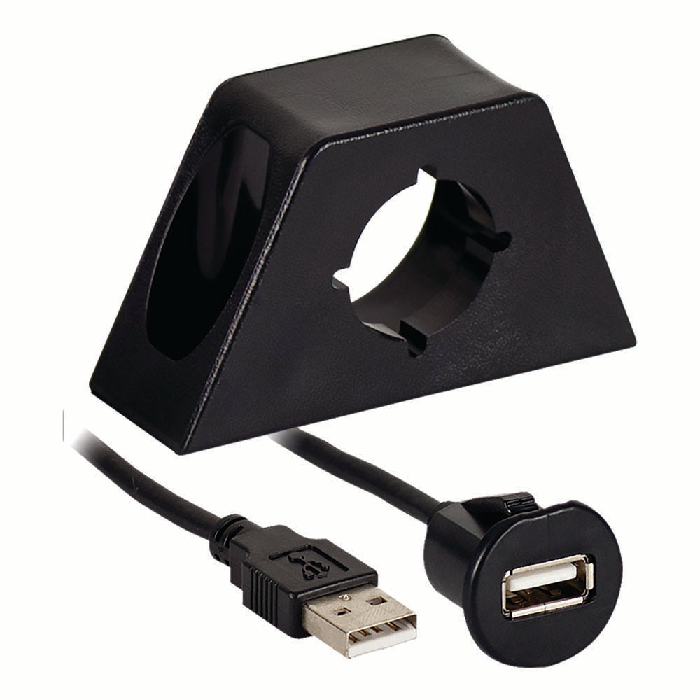 Axxess AXUSBE-6, Male USB to Female USB Jack with Mount