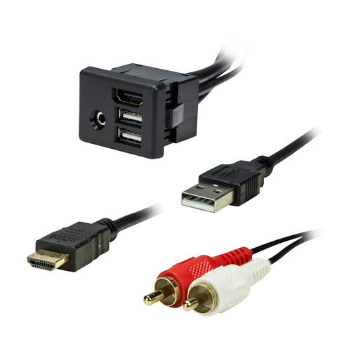 Axxess AXUSB-GM6, USB/AUX/HDMI® Panel Fits GM/Buick Models 2012-2021