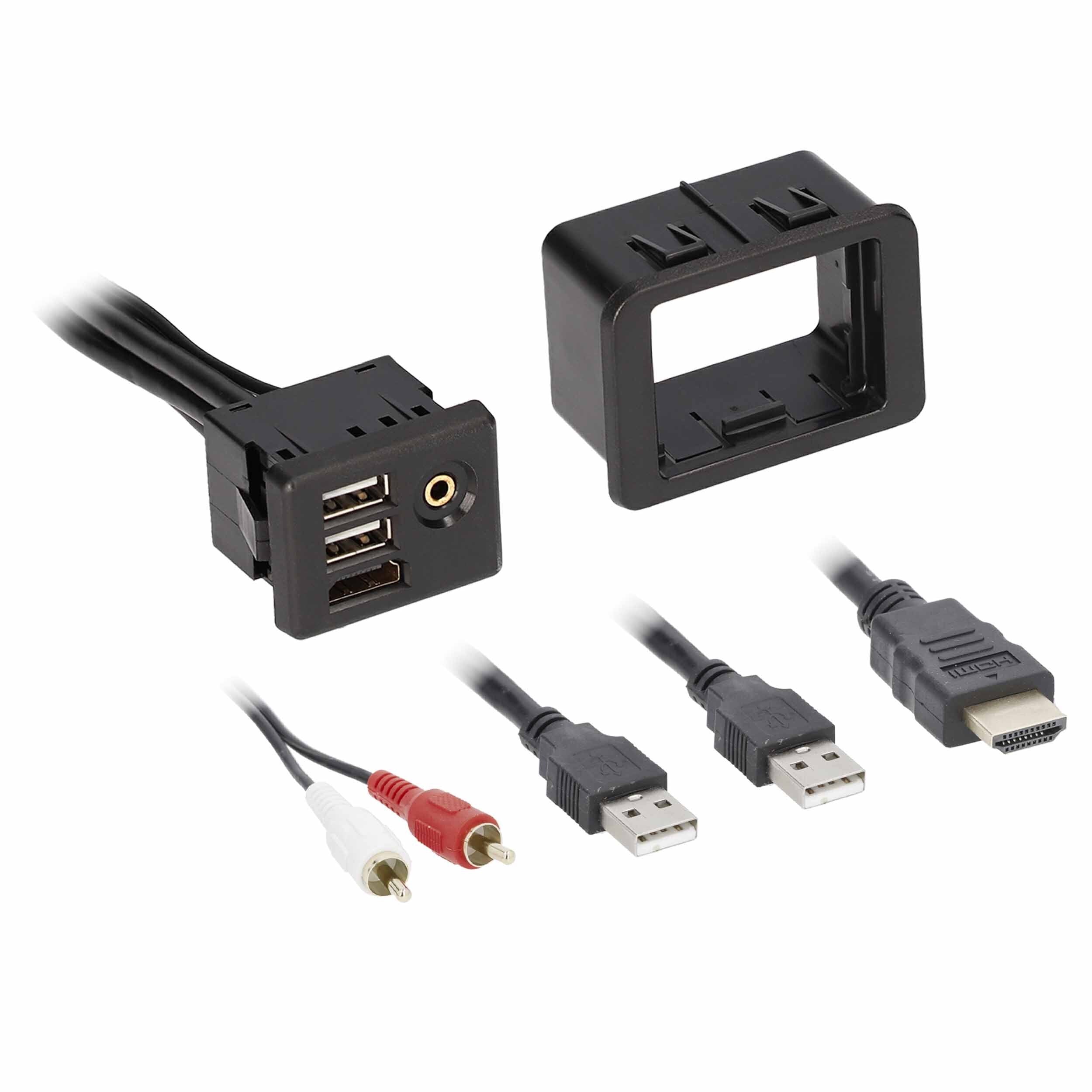 Axxess AXUSB-RAM1-6, USB/AUX/HDMI® Panel Fits Chrysler/Dodge/Jeep 2015-UP
