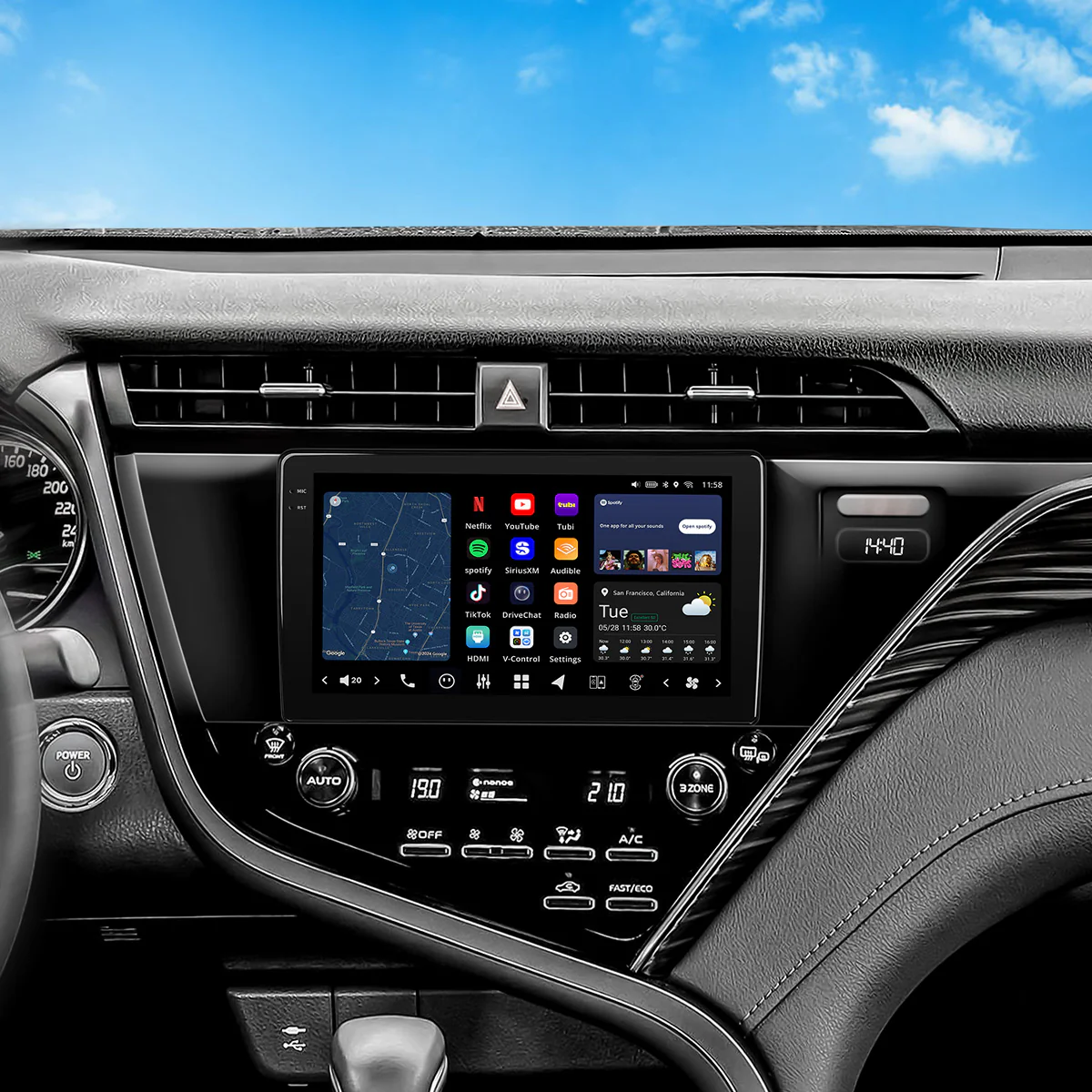 Vinland V13CR211N, Vision 10" Series Digital Multimedia Receiver for Toyota Camry 2018-2020