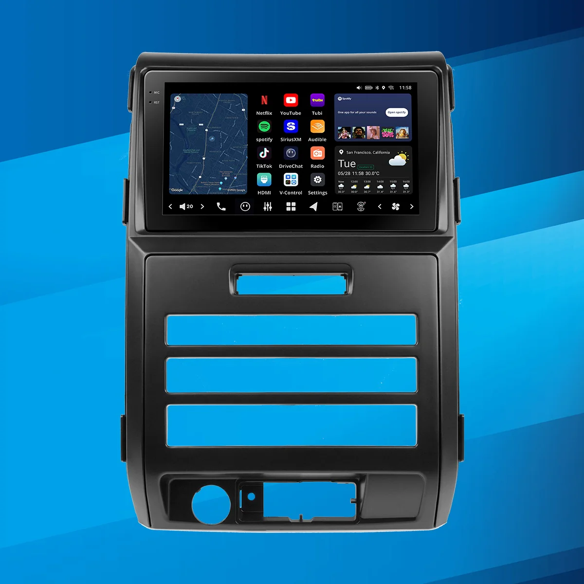 Vinland V13F1B09N, Vision 9" Digital Multimedia Receiver for Ford F-150 with Navigation 2009-2012