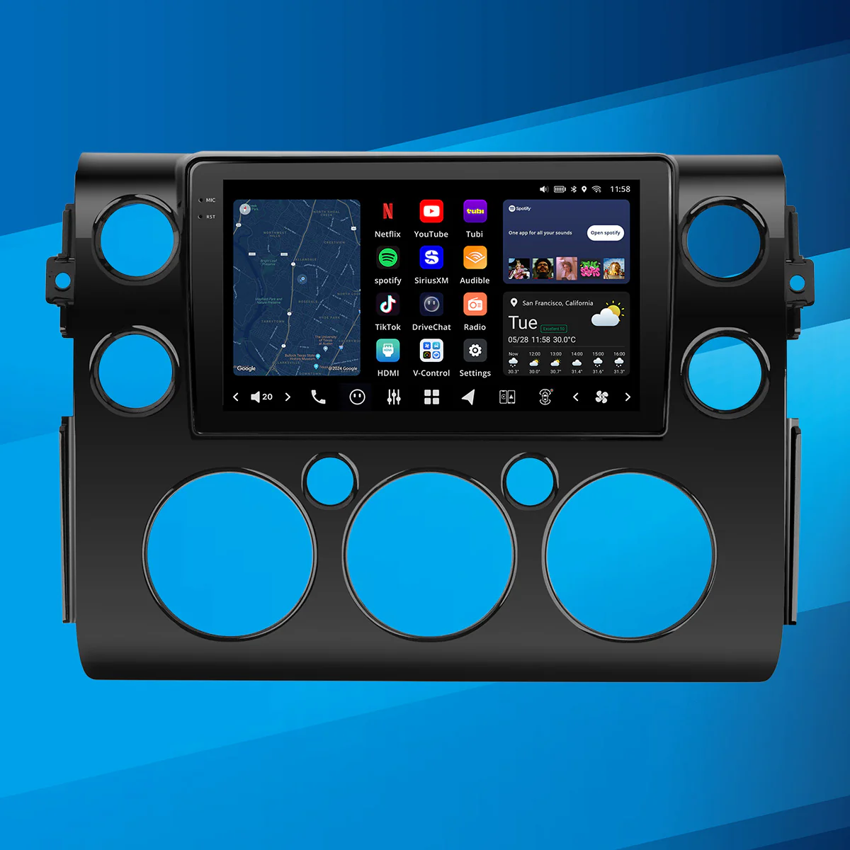 Vinland V13FJC09N, Vision Radio for Toyota FJ Cruiser 2007-2016
