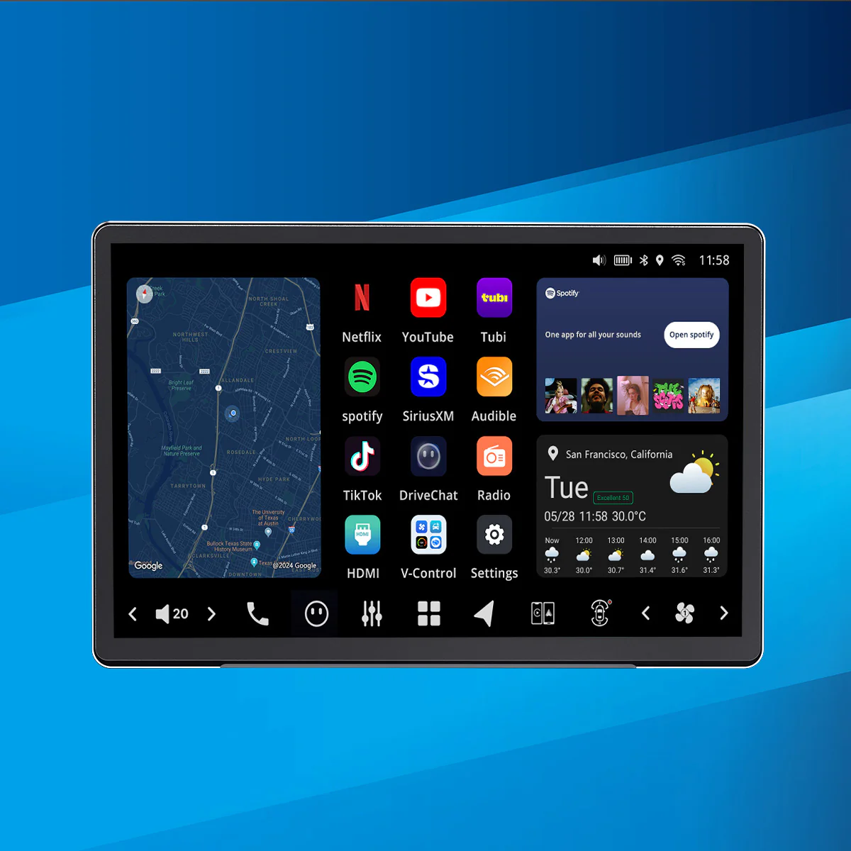 Vinland V13G114, Vision Universal 14" Single-DIN Digital Multimedia Receiver