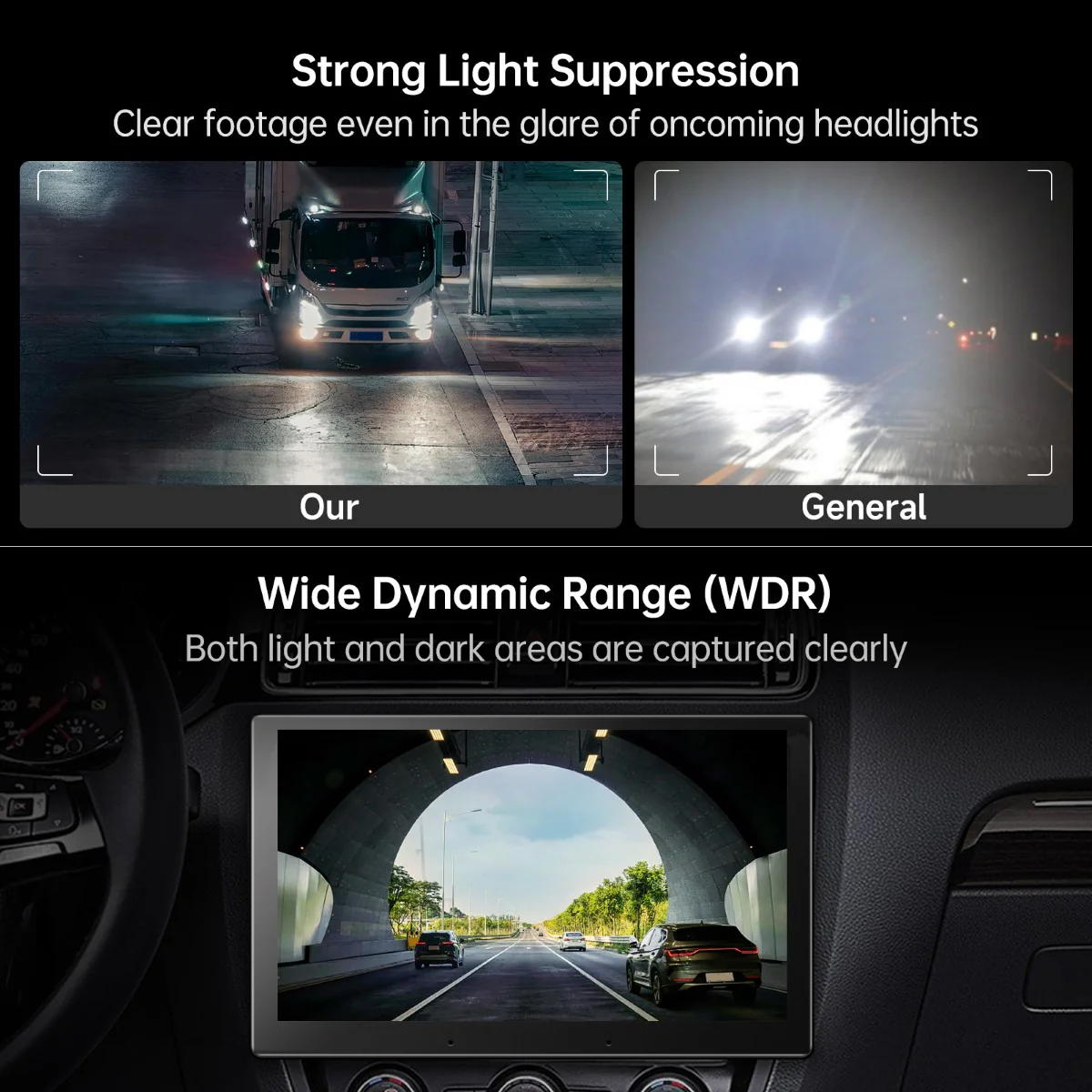 Vinland VIN-FHD02DV, FHD 1080P On-Dash DVR Camera Real-Time Recording