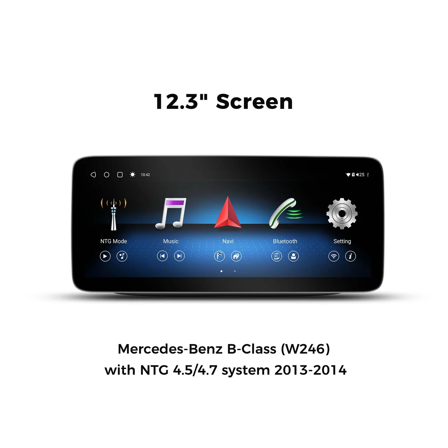 Vinland VMBBC412C8, 12.3" Digital Multimedia Receiver for Mercedes Benz B-Class (W246) 2013-2014 with NTG 4.5/4.7 system