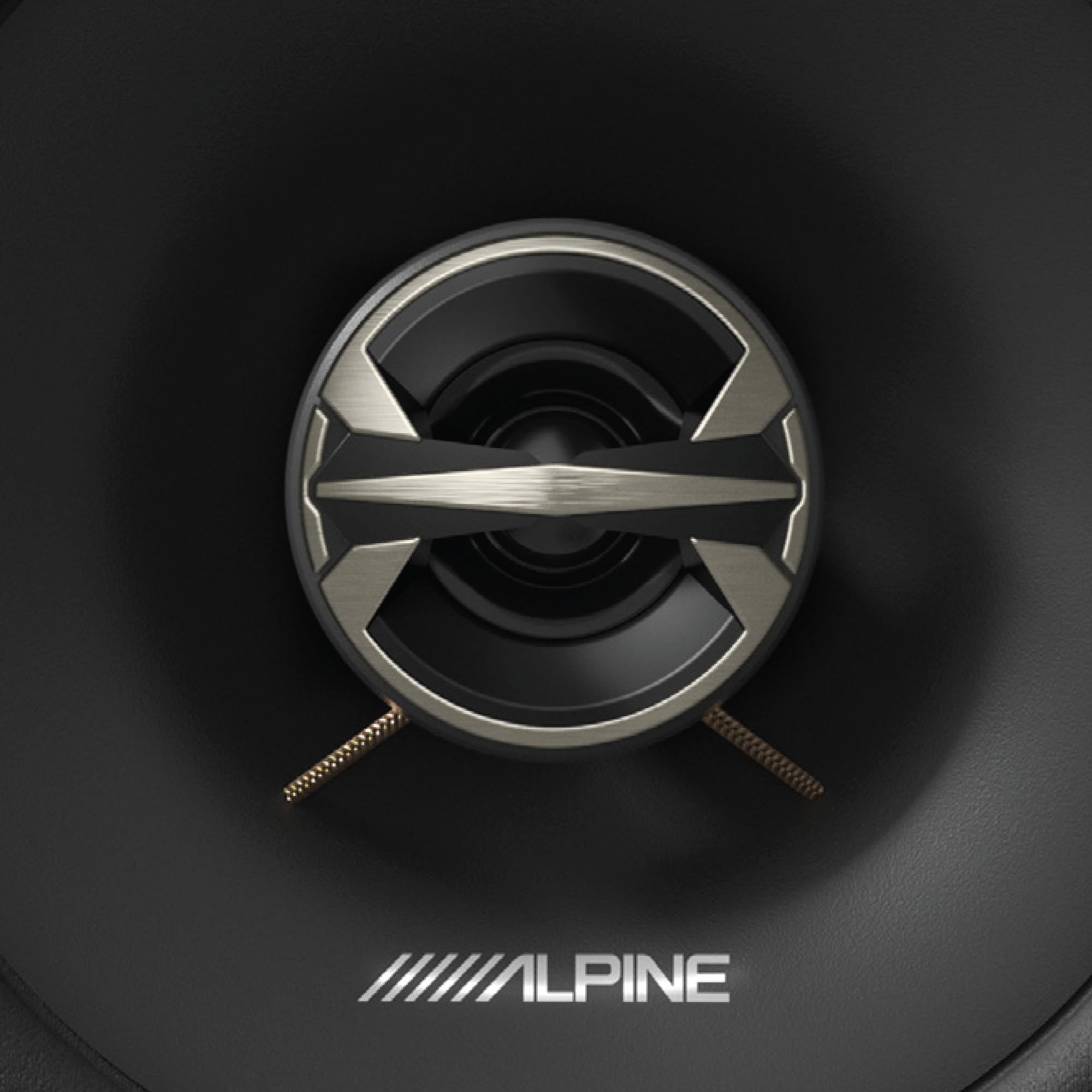 Alpine EL-E65-G, 6.5" 2-Way Coaxial Speakers w/ Grille (OB)