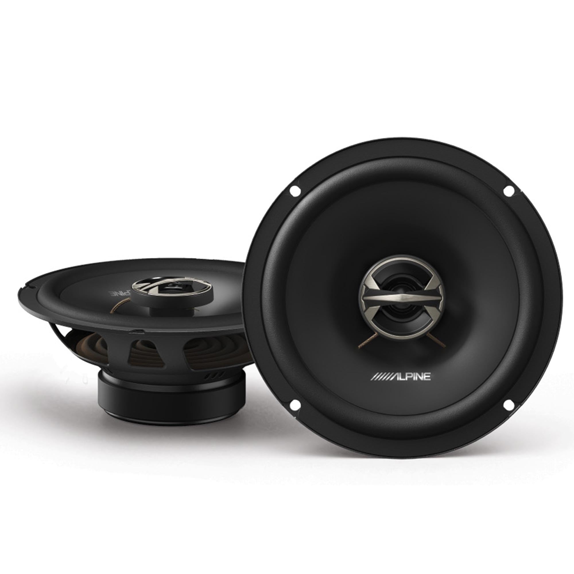 Alpine EL-E65-G, 6.5" 2-Way Coaxial Speakers w/ Grille (OB)