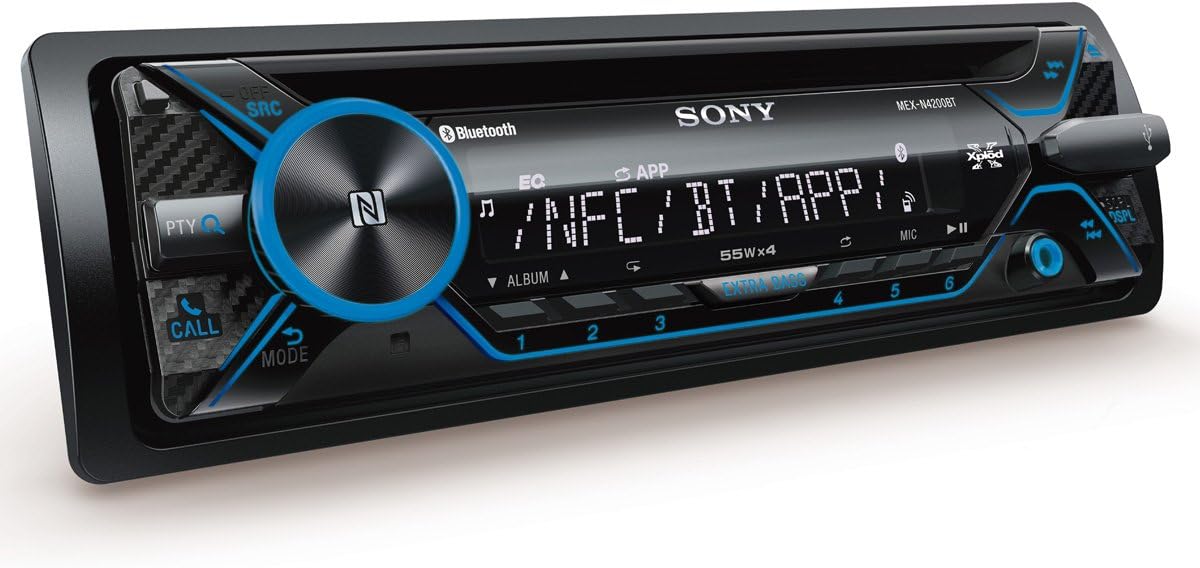 Sony MEX-N4200BT, Single Din AM/FM/CD/MP3 Player Car Stereo, Built-In Bluetooth  (OB)