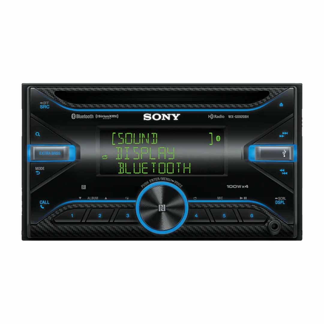 Sony WX-GS920BH, Double Din CD/MP3 Bluetooth Car Stereo w Variable Color Display  (OB)