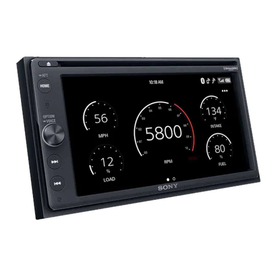 Sony XAV-AX210SXM, 6.4" Double Din CD DVD Player Apple CarPlay / Android Auto  (OB)