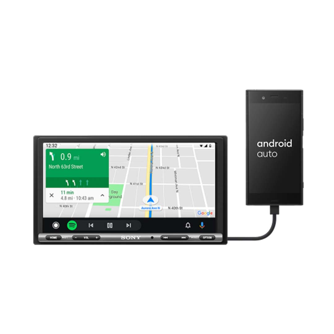 Sony XAV-AX3200, 6.95" Double DIN Digital Media Receiver with CarPlay and Android Auto (OB)