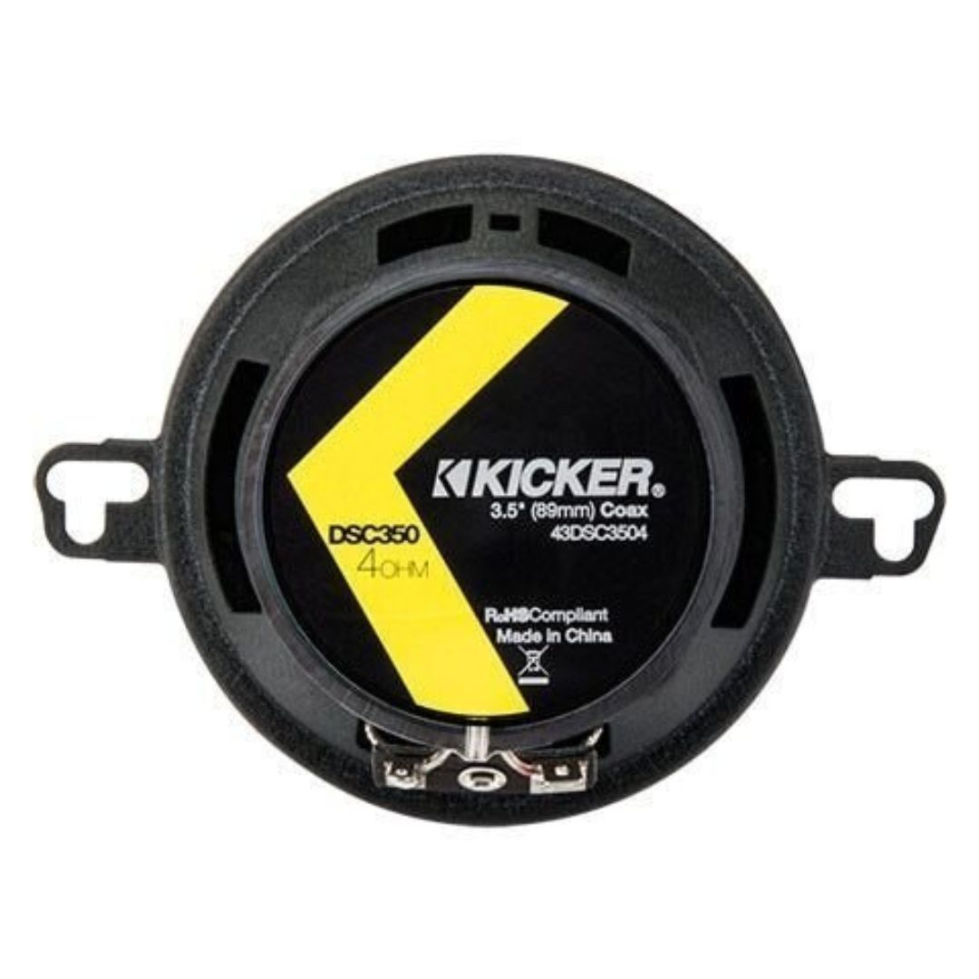 Kicker DSC3504, DS 3.5" 2-Way Coaxial Speakers, 4-Ohm (OB)
