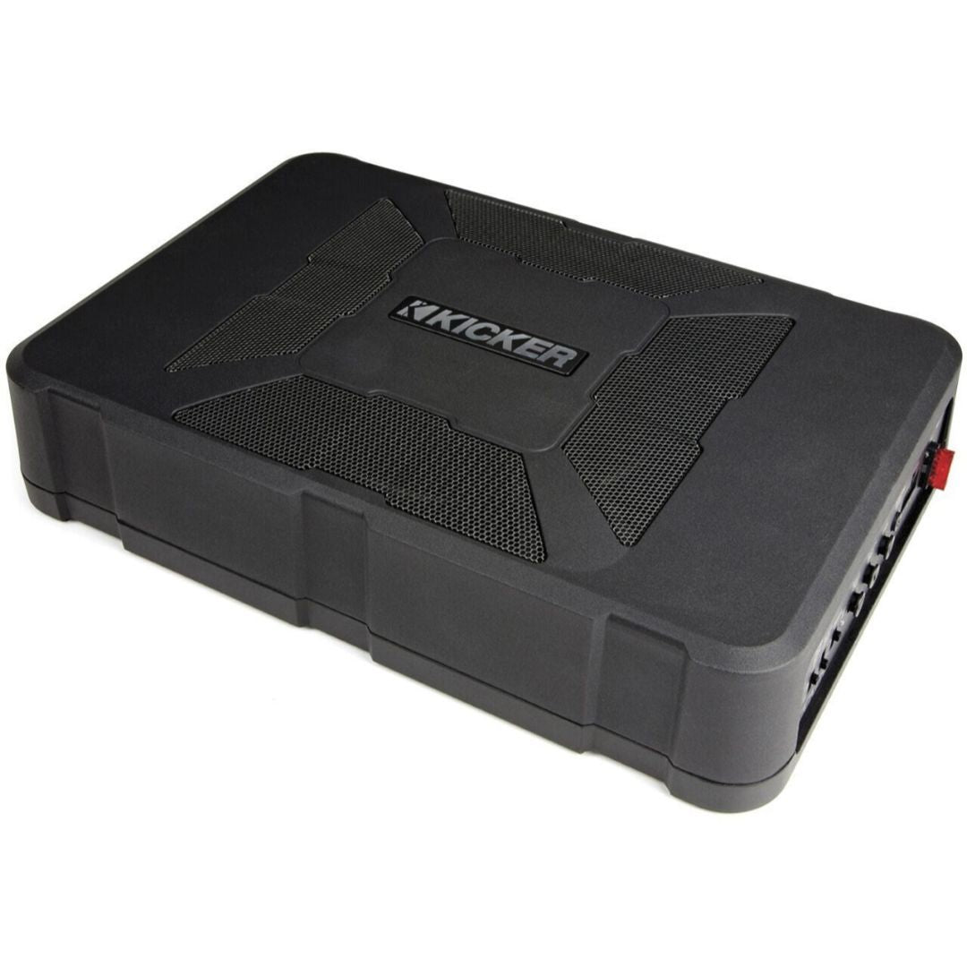 Kicker HS8, Hideaway Compact Powered Subwoofer, 8" Subwoofer and 150 Watt w/ Class D Amplifier (11HS8) (OB)