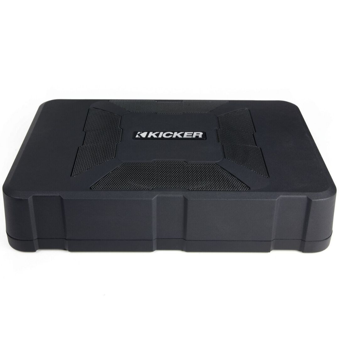 Kicker HS8, Hideaway Compact Powered Subwoofer, 8" Subwoofer and 150 Watt w/ Class D Amplifier (11HS8) (OB)
