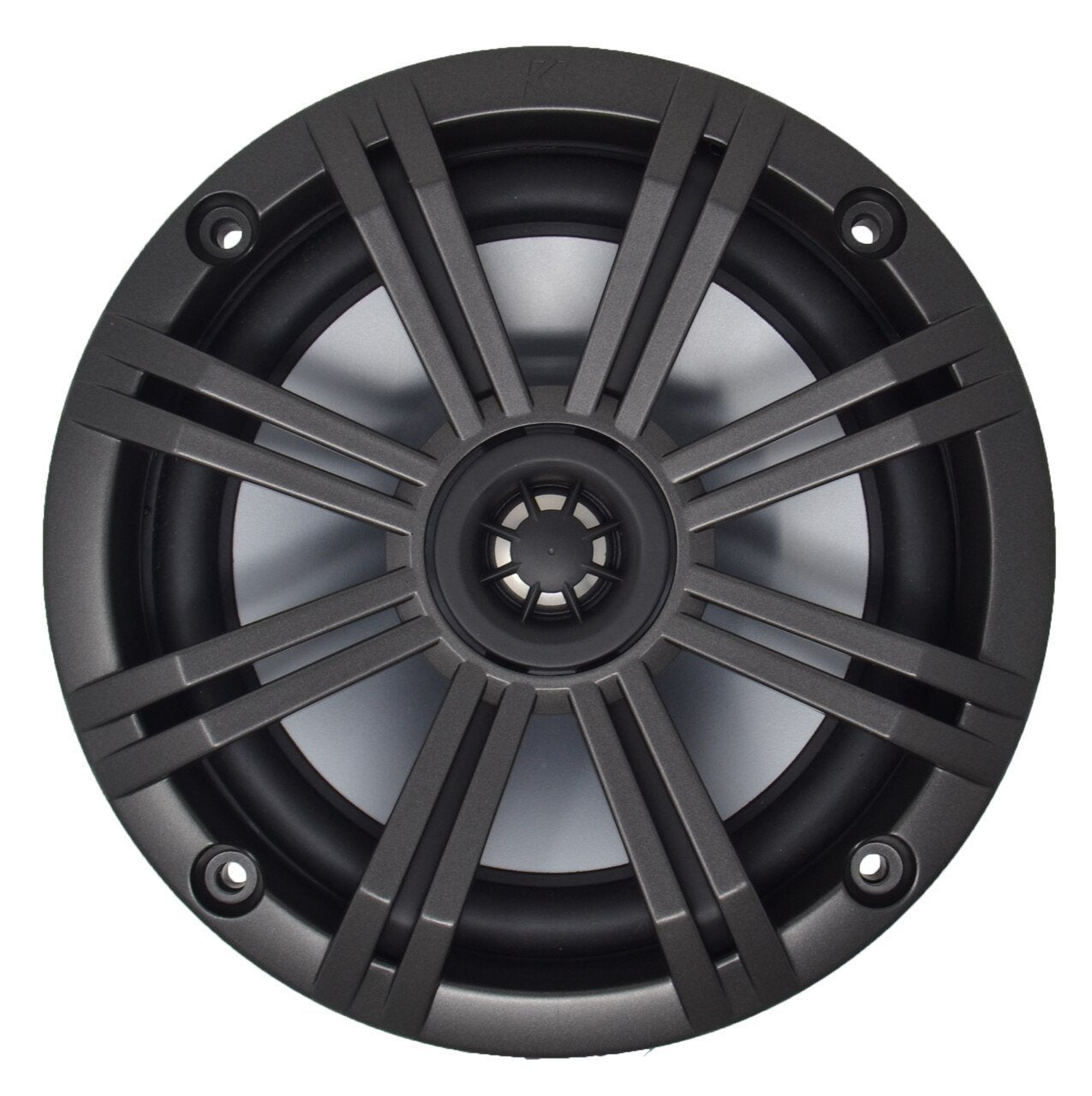Pair of Kicker 41KM654CW 6.5" 2-Way Coaxial 4-Ohm Marine/Boat Speakers with 3/4 Inch Titanium Waterproof Tweeters - 95 Watts Peak/65 Watts RMS Each Speaker / 390 Watts Peak/130 Watts RMS Per Pair (OB)
