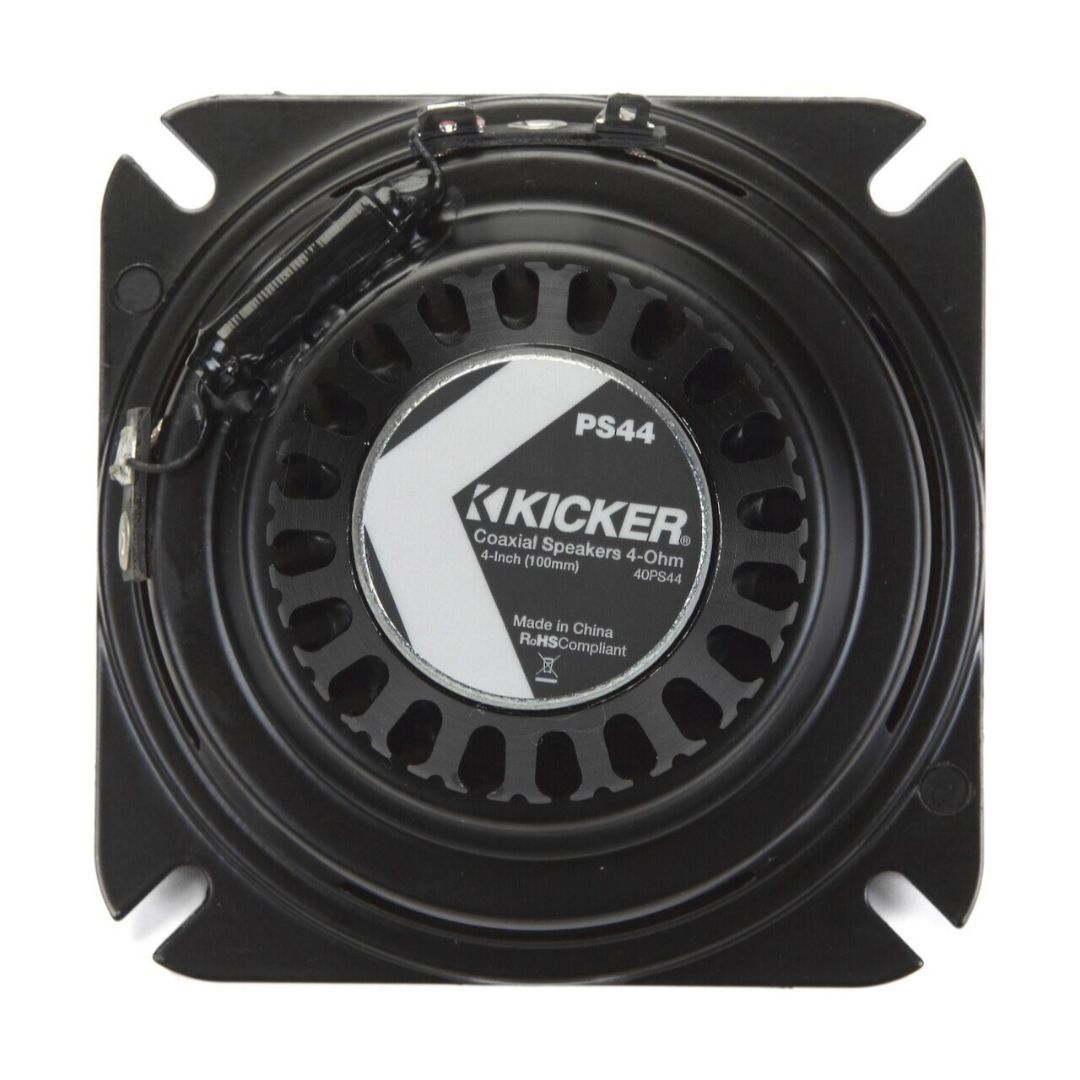 Kicker PS44, PS 4" 2-Way Powersports Weather Proof Coaxial Speakers (40PS44) (OB)