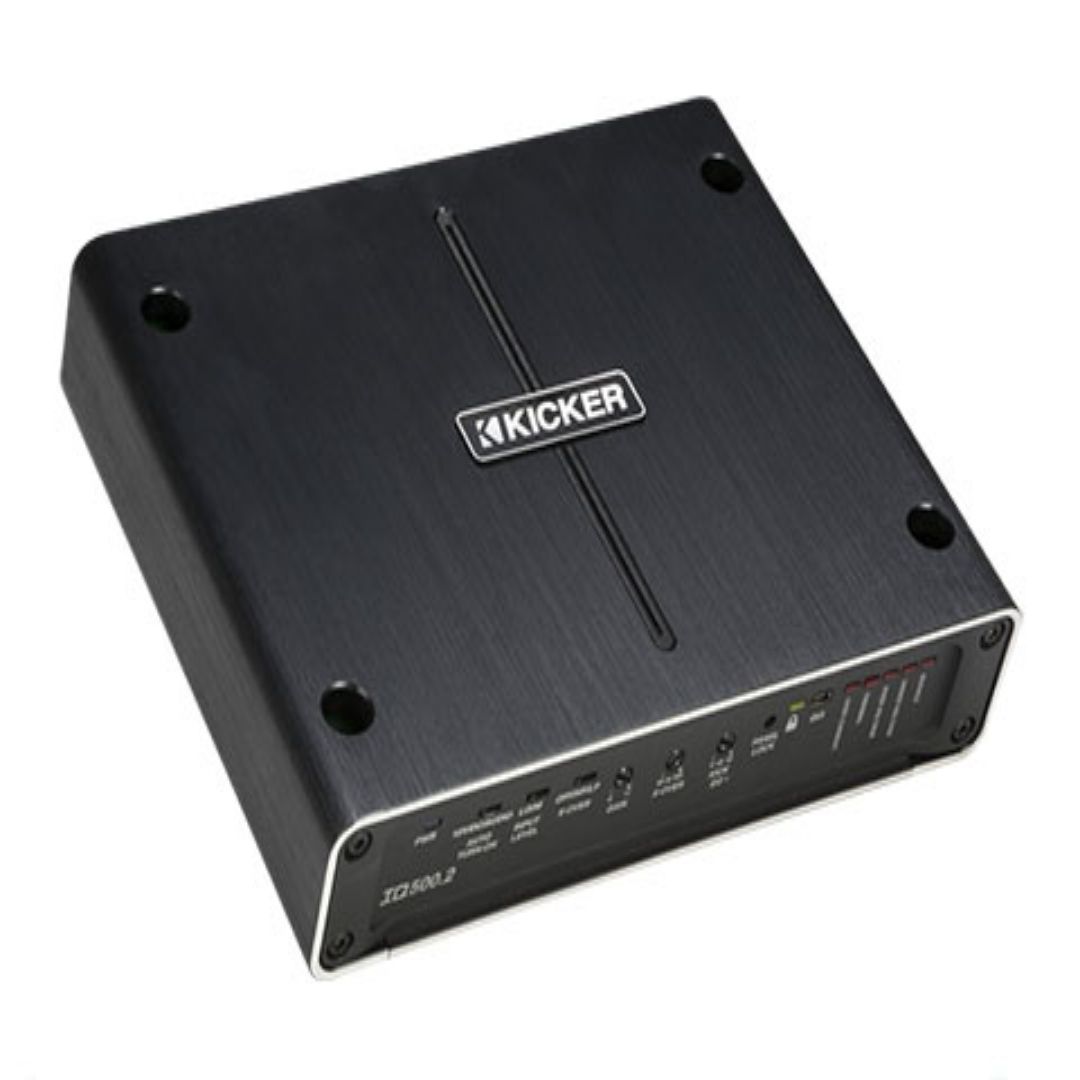 Kicker IQ5002, Q Class 2-Channel Class D Subwoofer Amplifier - 500W (42IQ5002) (OB)