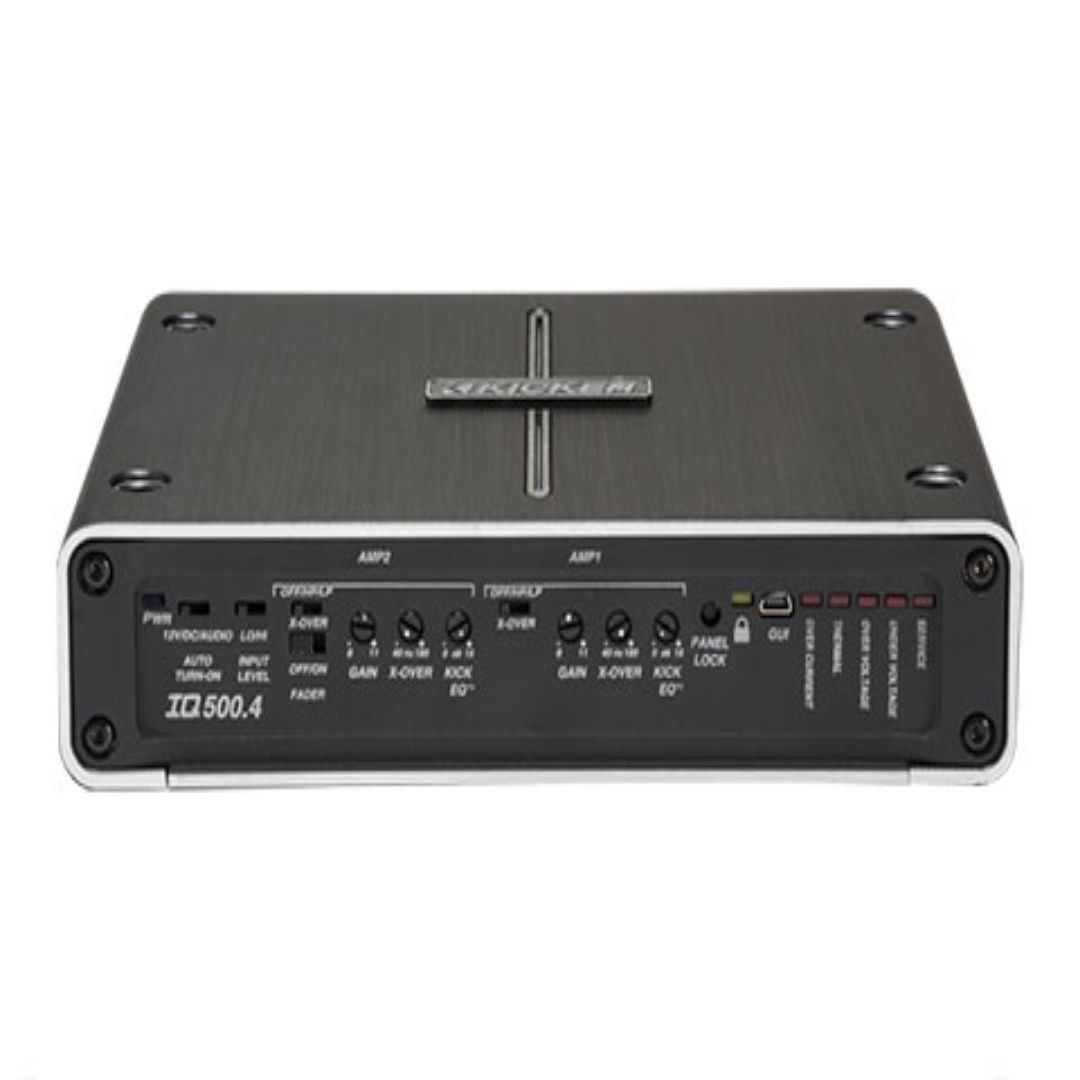 Kicker IQ5004, Q Class 4-Channel Class D Full-Range Amplifier - 500W (42IQ5004) (OB)