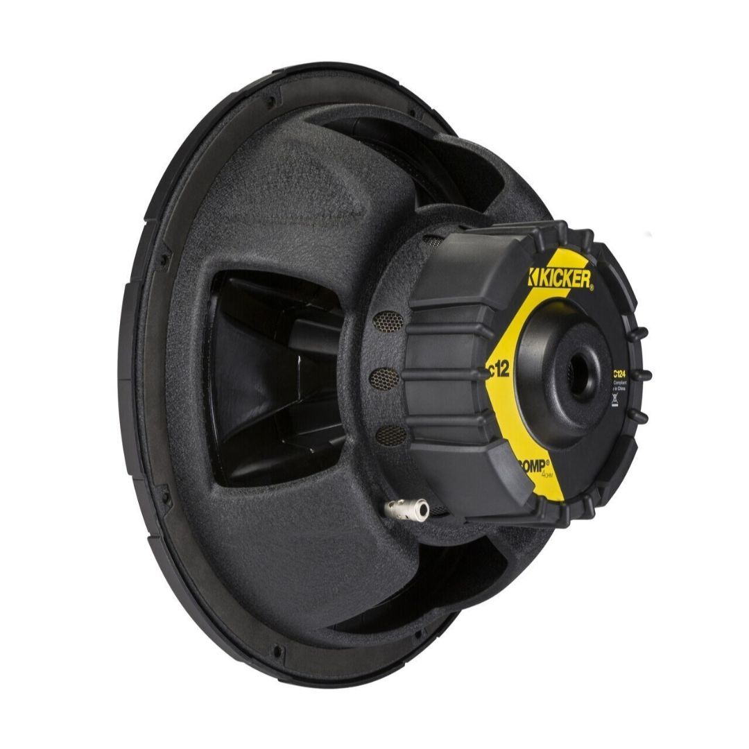 Kicker C124, Comp 12" Single Voice Coil Subwoofer, 4-Ohm (43C124) (OB)