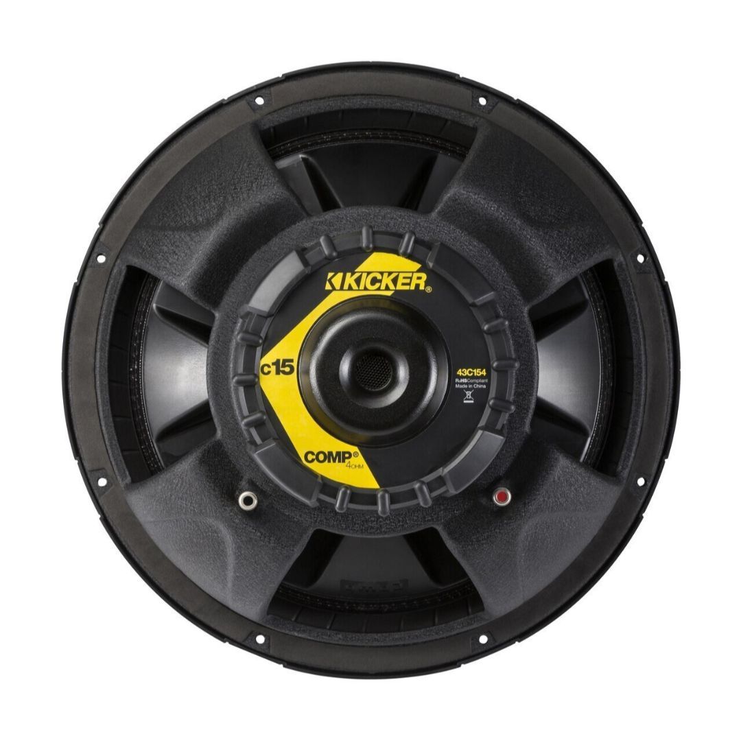 Kicker C154, Comp 15" Single Voice Coil Subwoofer, 4-Ohm (43C154) (OB)