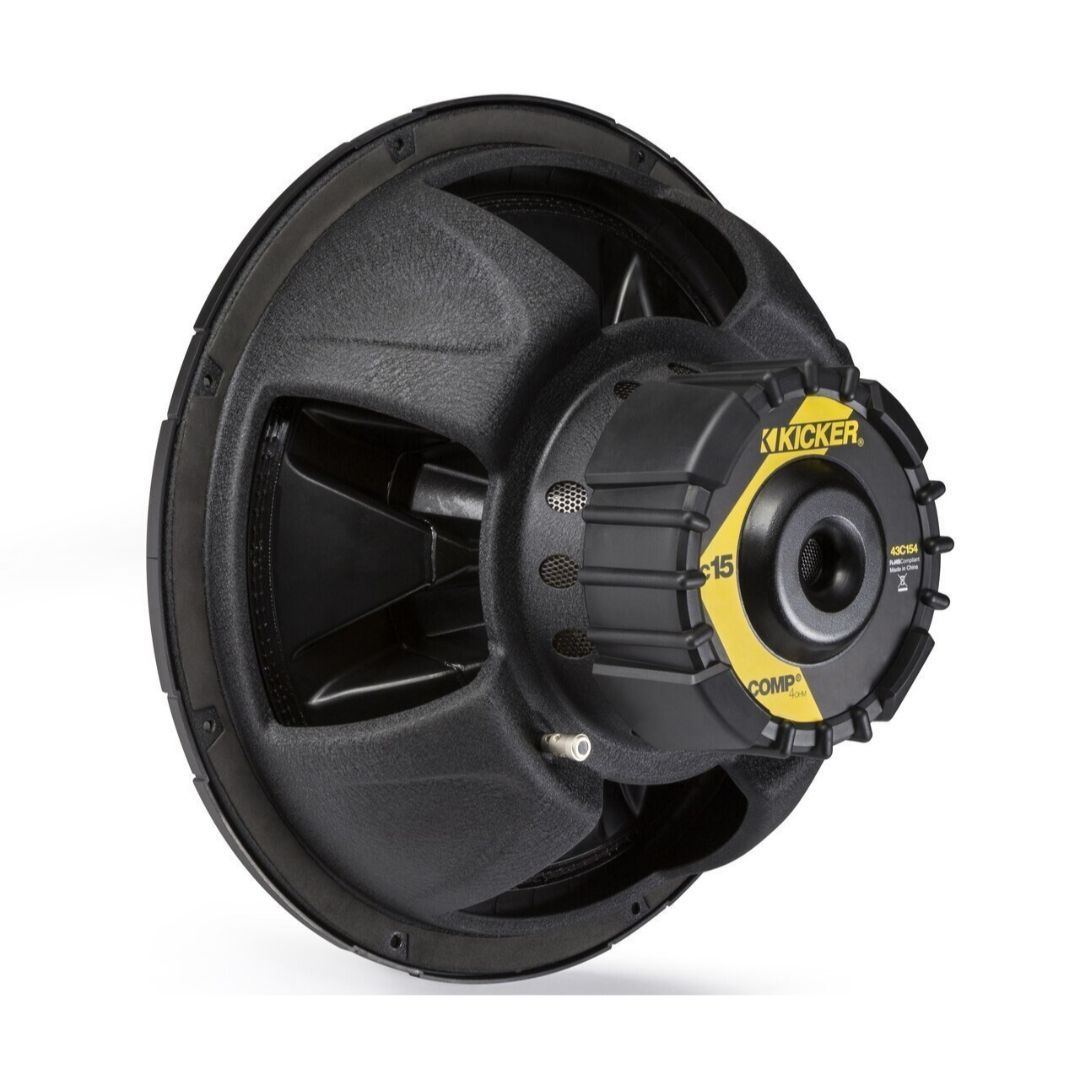 Kicker C154, Comp 15" Single Voice Coil Subwoofer, 4-Ohm (43C154) (OB)