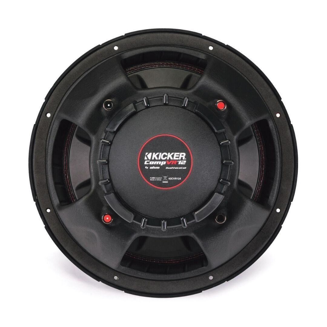 Kicker CVR124, CompVR 12" Dual Voice Coil Subwoofer 4-Ohm, 400W (43CVR124) (OB)