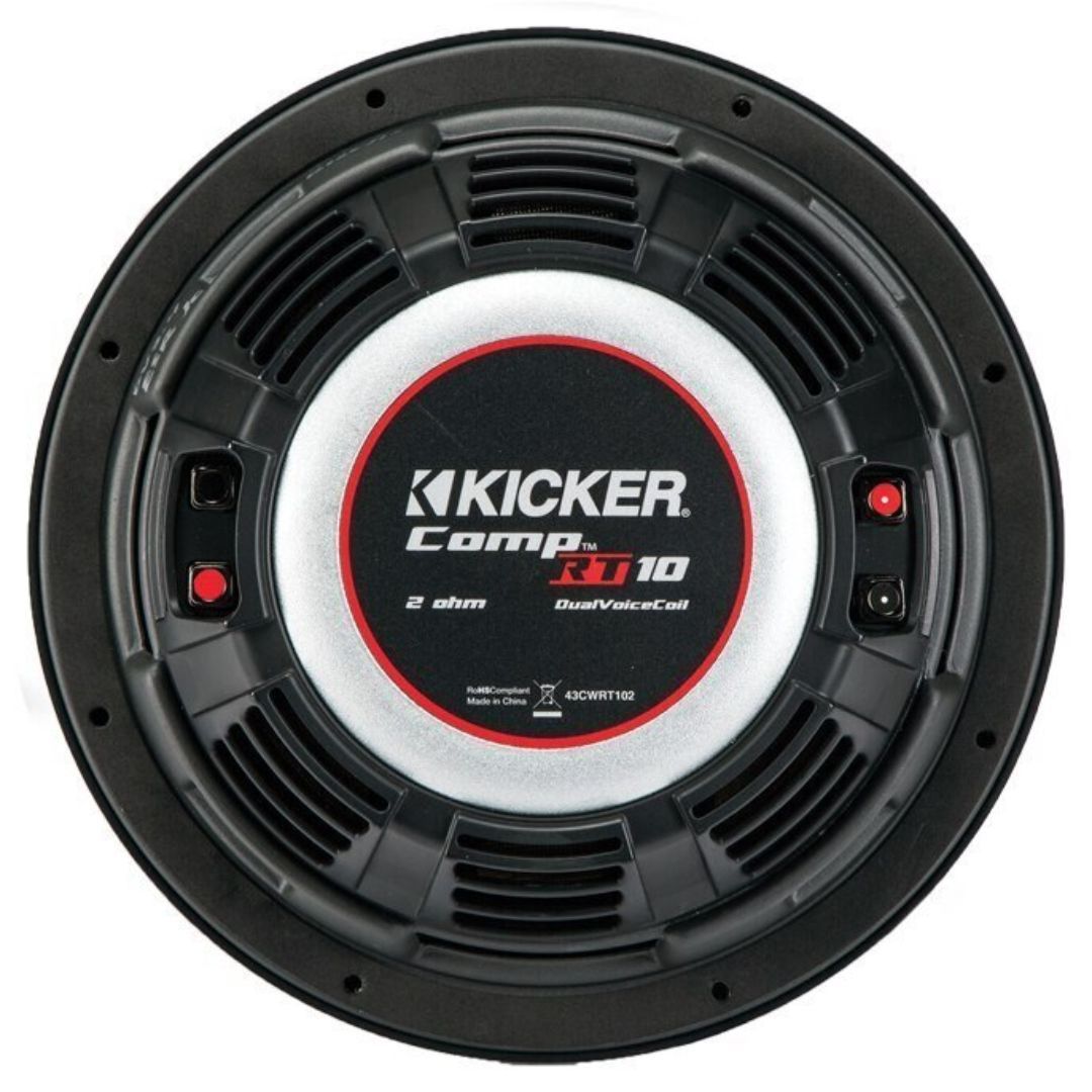 Kicker CWRT101, CompRT 10" Dual Voice Coil Subwoofer 1-Ohm, 400W (OB)