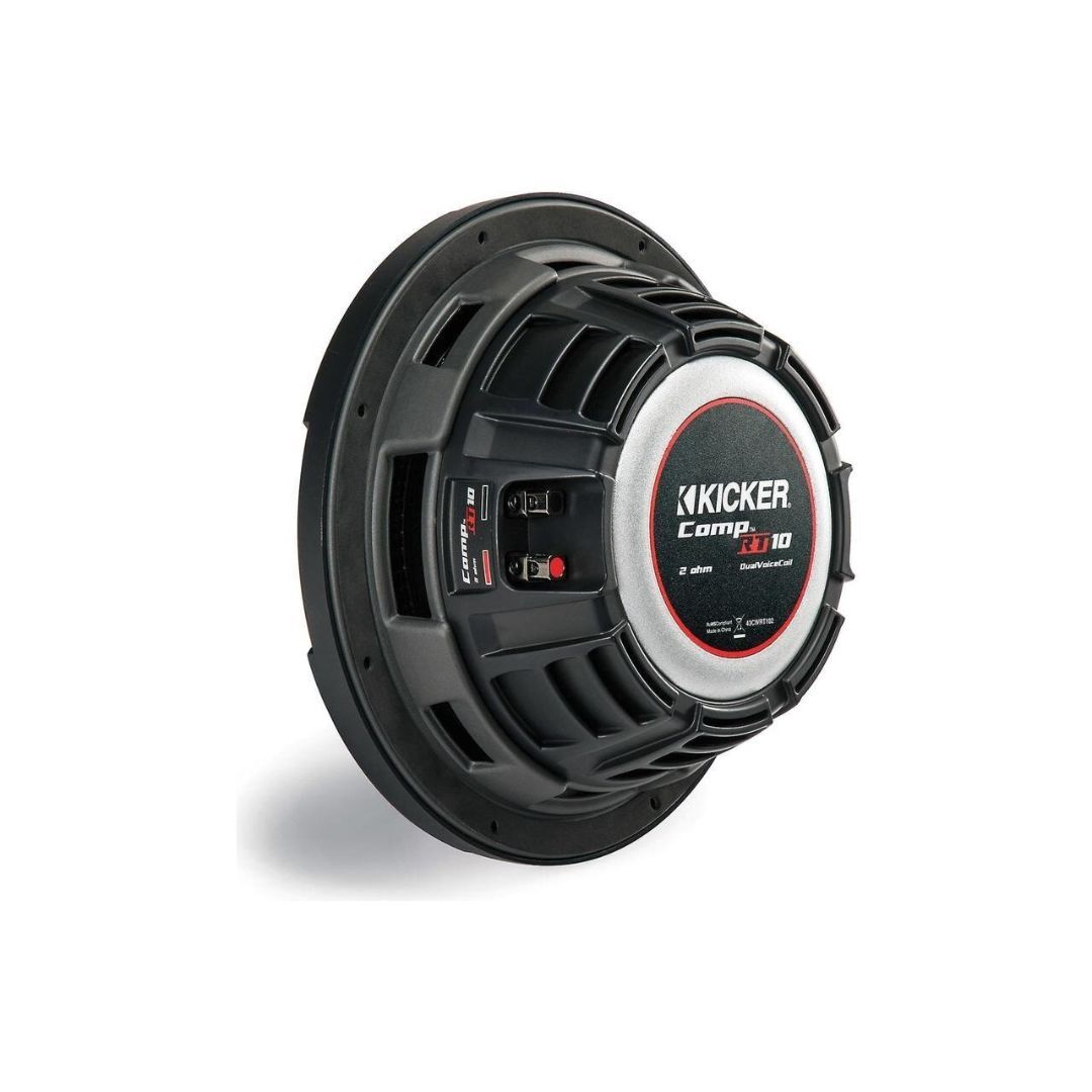 Kicker CWRT102, CompRT 10" Dual Voice Coil Subwoofer 2-Ohm, 400W (OB)