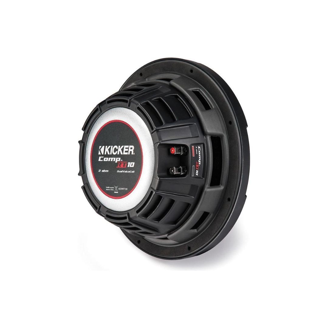 Kicker CWRT102, CompRT 10" Dual Voice Coil Subwoofer 2-Ohm, 400W (OB)