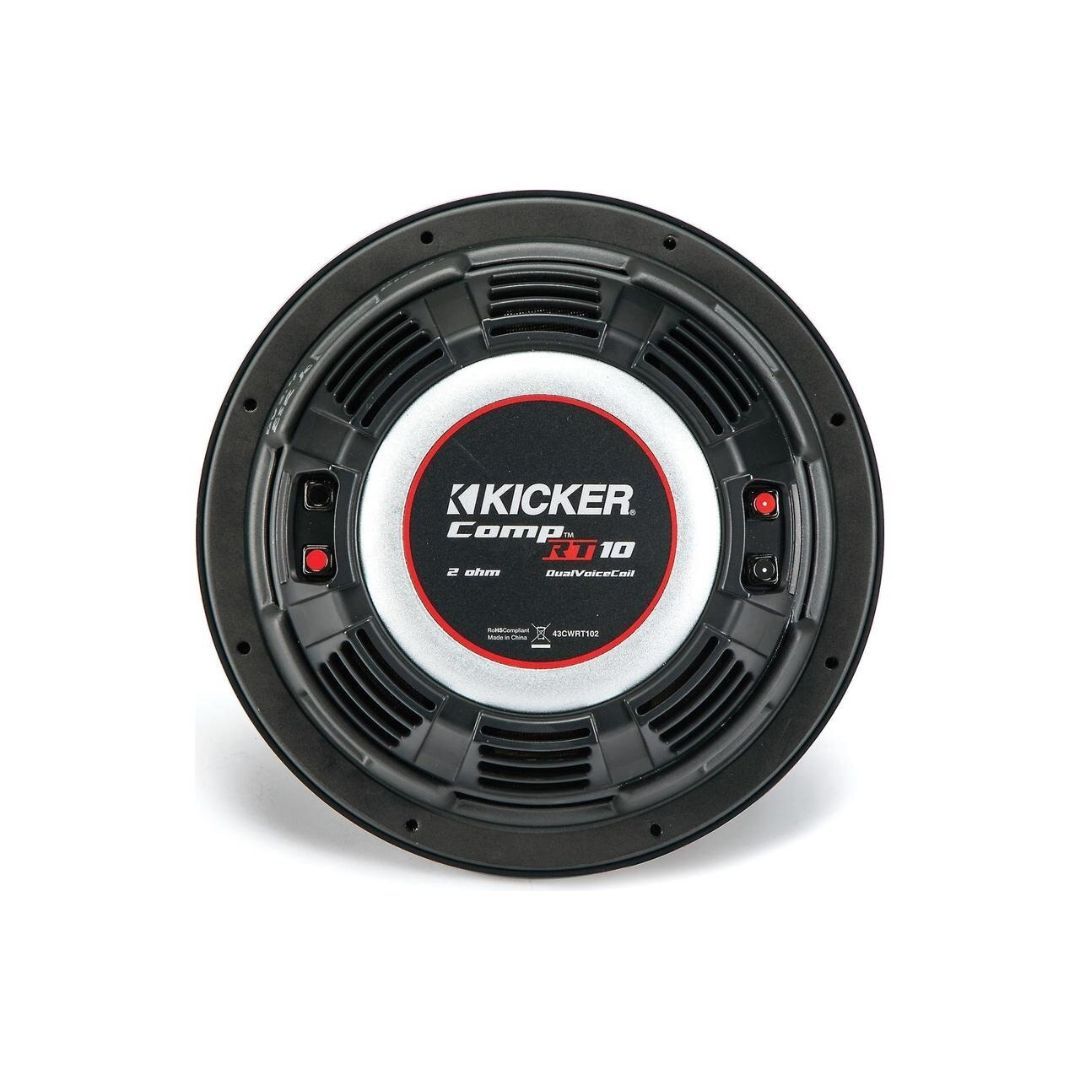 Kicker CWRT102, CompRT 10" Dual Voice Coil Subwoofer 2-Ohm, 400W (OB)