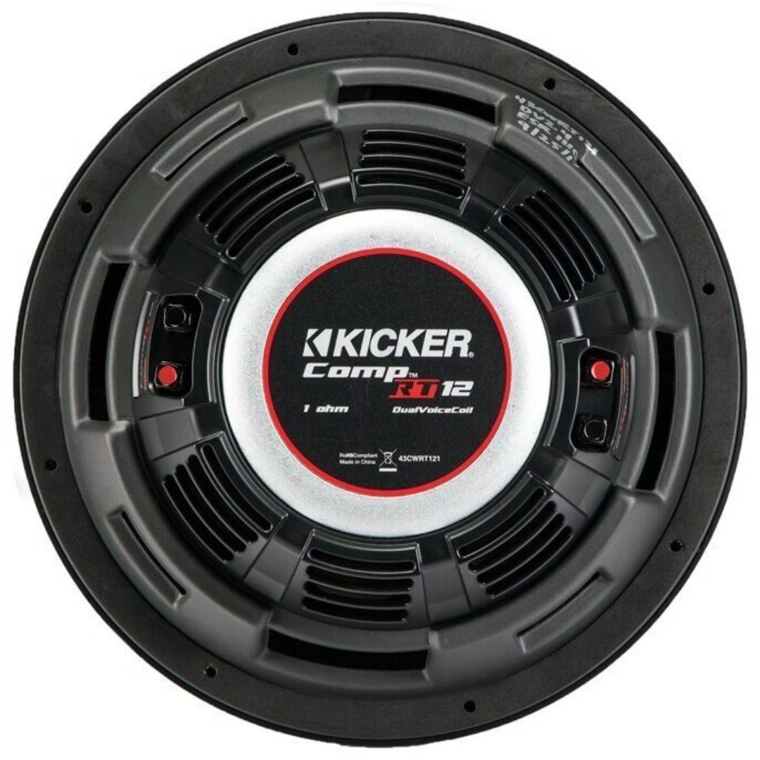 Kicker CWRT121, CompRT 12" Dual Voice Coil Subwoofer 1-Ohm, 500W (OB)