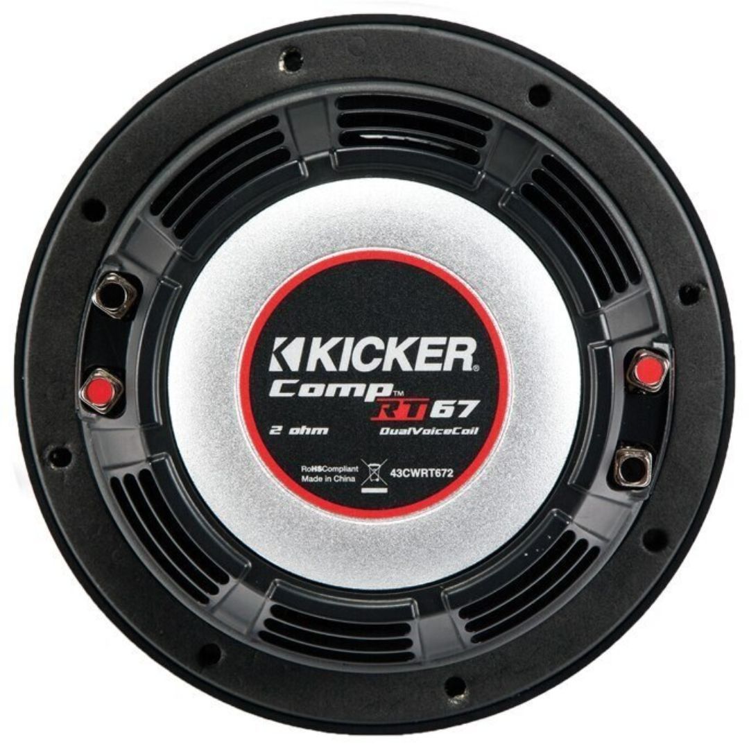 Kicker CWRT671, CompRT 6.75" Dual Voice Coil Subwoofer 1-Ohm, 150W (OB)