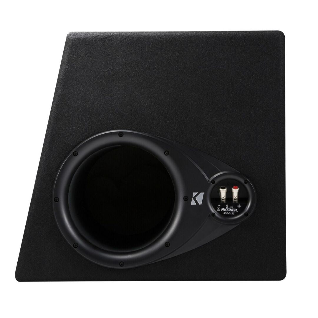 Kicker DC122, Dual Comp 12" Subwoofer In Vented Enclosure, 2-Ohm (OB)