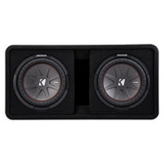 Kicker DCWR102, CompR Dual 10" Subwoofers in Vented Enclosure, 2-Ohm, 800W (OB)