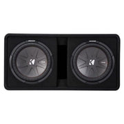 Kicker DCWR122, CompR Dual 12" Subwoofers in Vented Enclosure, 2-Ohm, 1000W (OB)