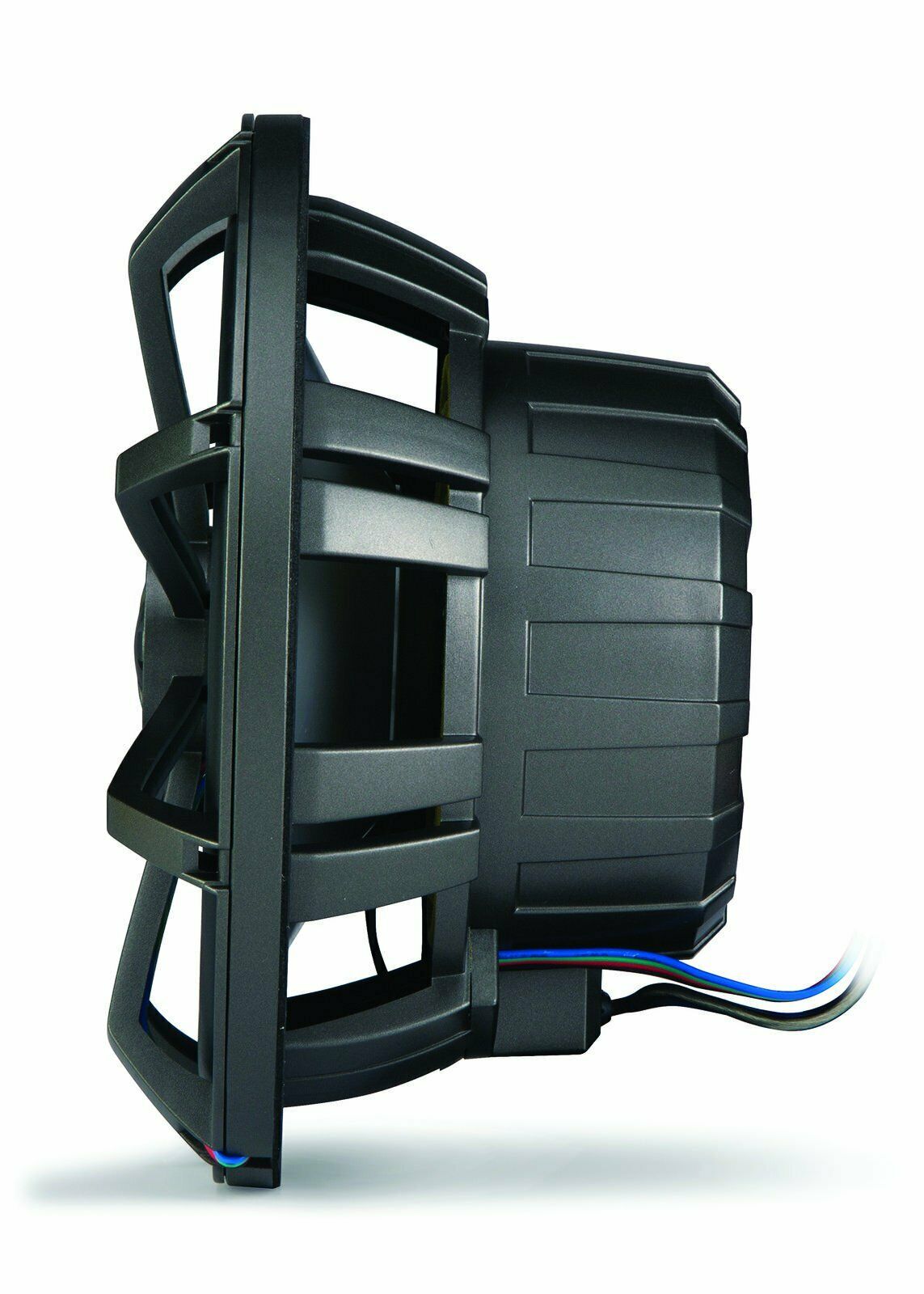 Kicker KM8 8-INCH (200mm) Marine Coaxial Speakerswith 1" tweeters,LED Charcoal and White Grilles,4-OHM (OB)