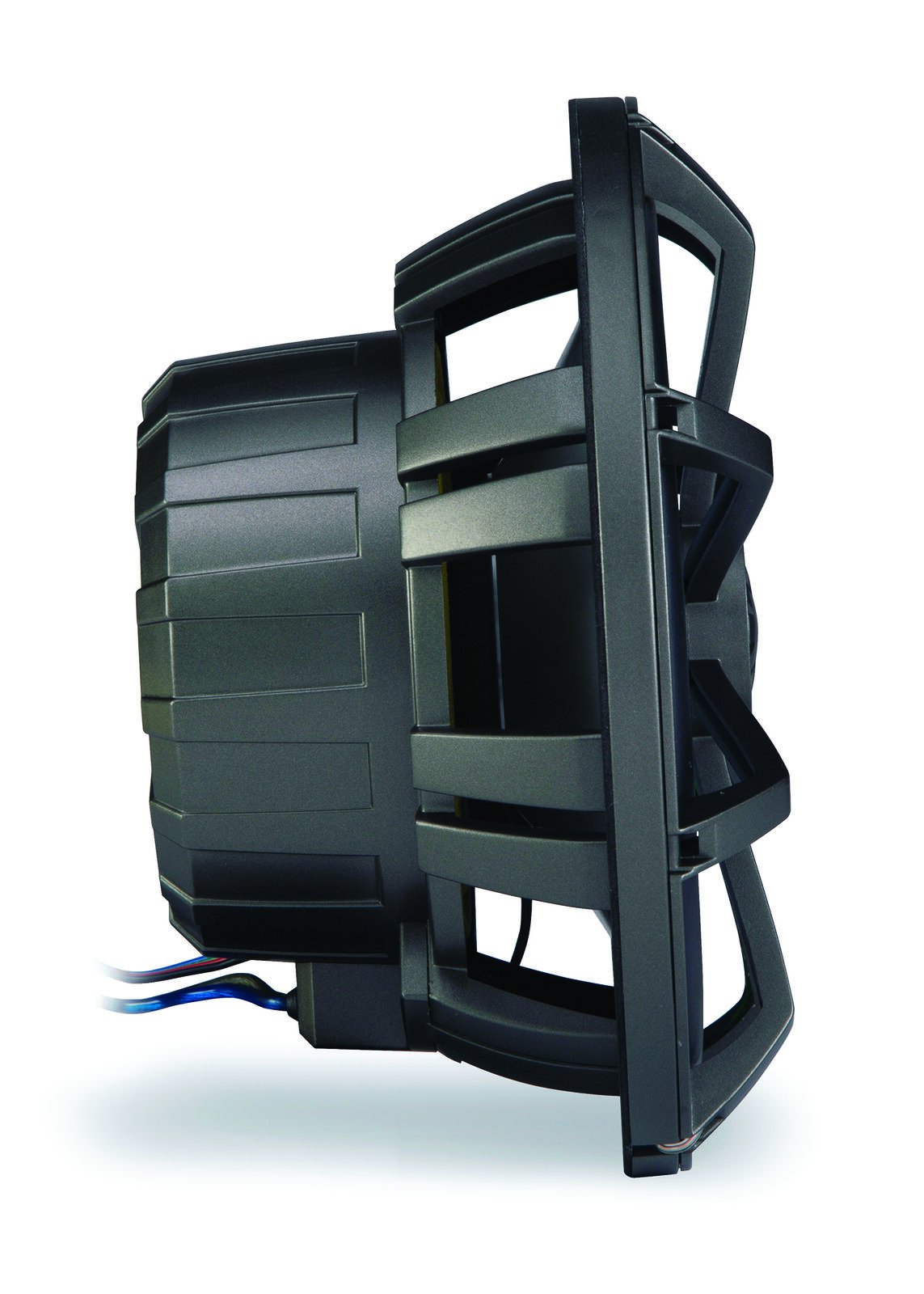 Kicker KM8 8-INCH (200mm) Marine Coaxial Speakerswith 1" tweeters,LED Charcoal and White Grilles,4-OHM (OB)