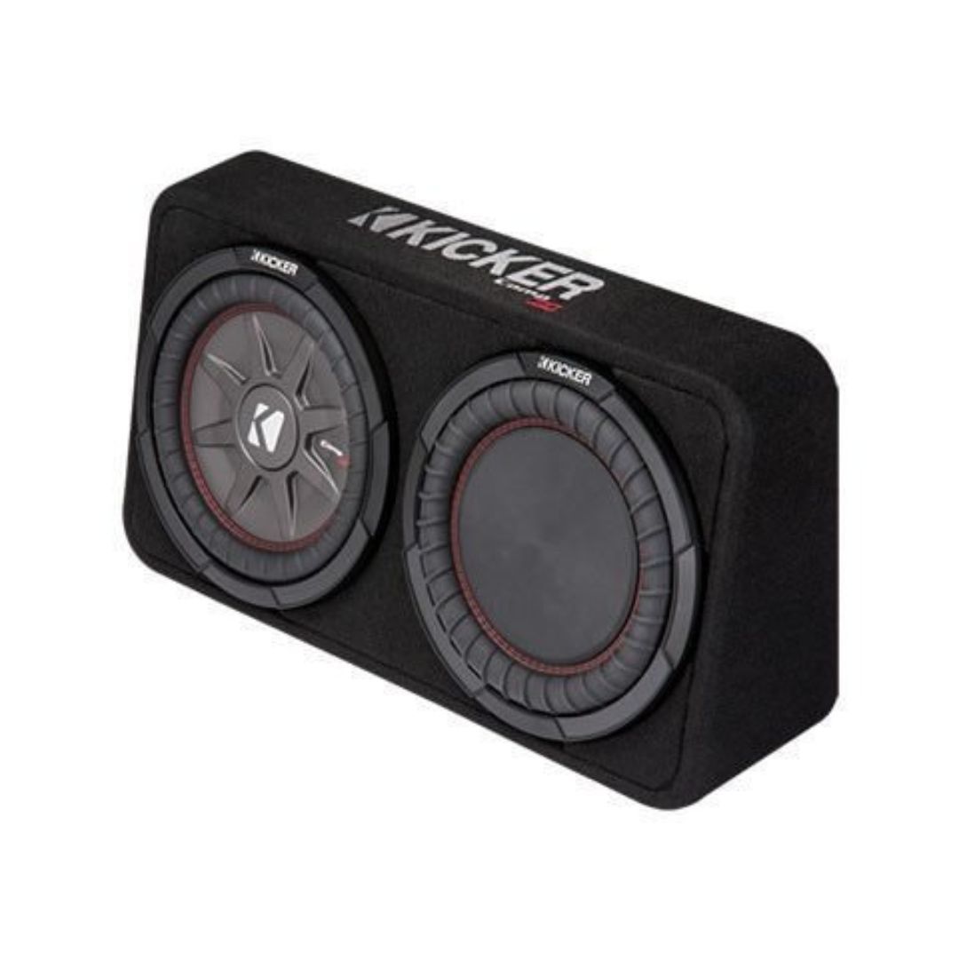 Kicker TCWRT104, CompRT 10" Subwoofer in Thin Profile Enclosure, 4-Ohm, 400W (43TCWRT104) (OB)