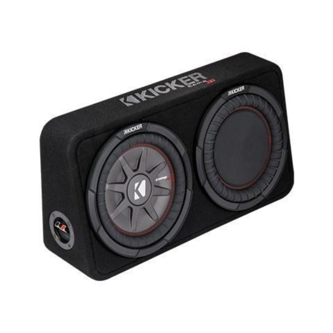 Kicker TCWRT104, CompRT 10" Subwoofer in Thin Profile Enclosure, 4-Ohm, 400W (43TCWRT104) (OB)