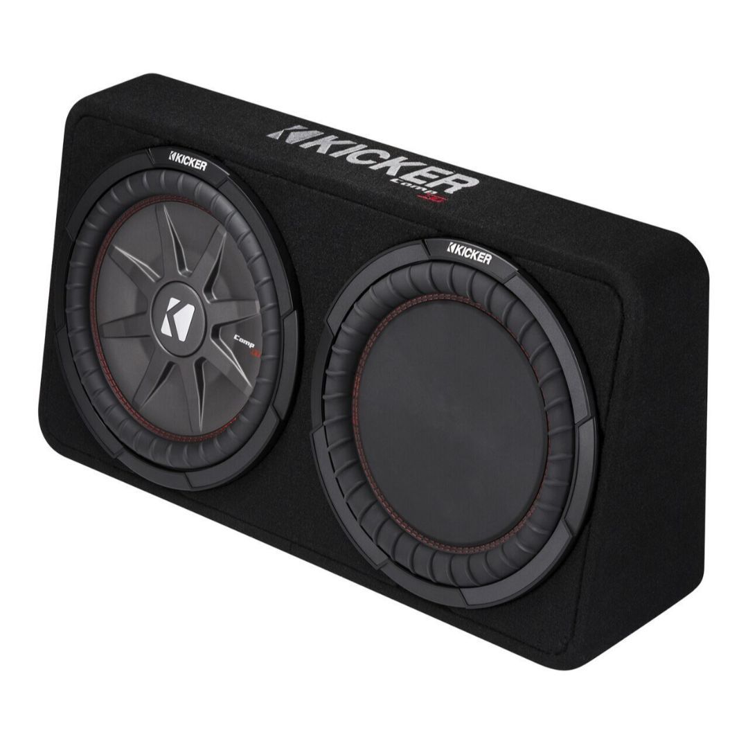 Kicker TCWRT122, CompRT 12" Subwoofer in Thin Profile Enclosure, 2-Ohm, 500W (43TCWRT122) (OB)
