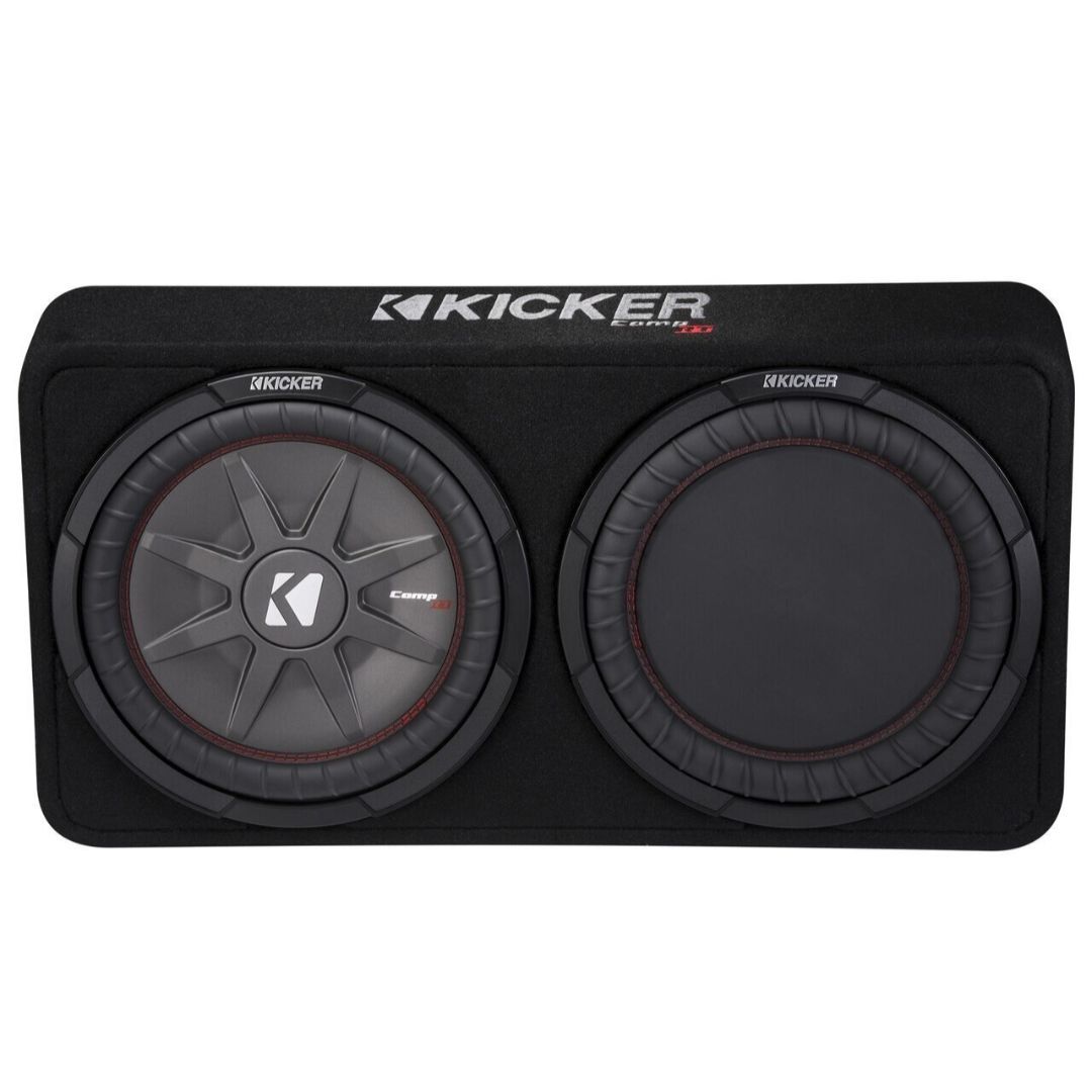 Kicker TCWRT122, CompRT 12" Subwoofer in Thin Profile Enclosure, 2-Ohm, 500W (43TCWRT122) (OB)